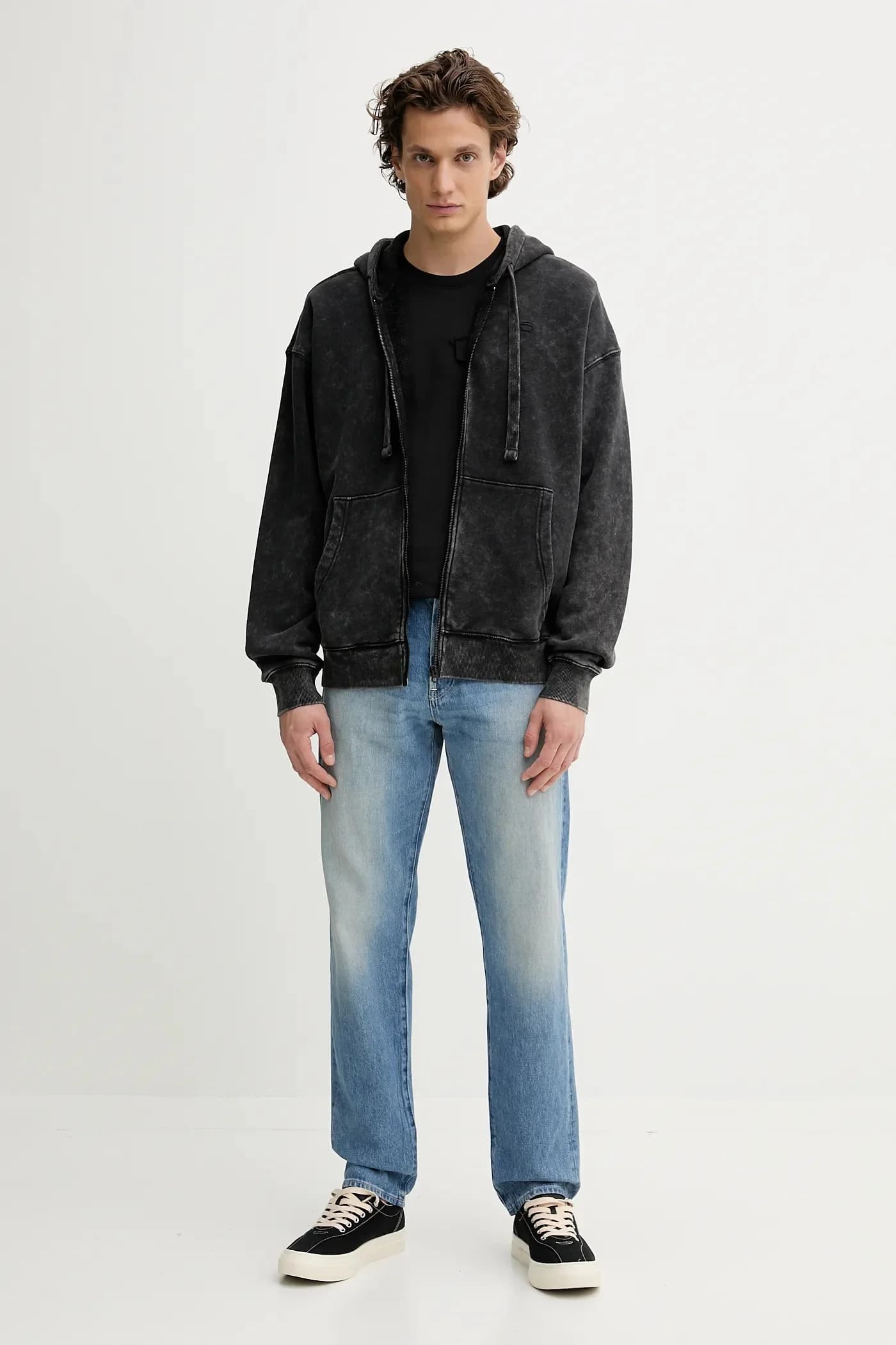 Хлопковая футболка, смесь тканей, оч. - фото 2