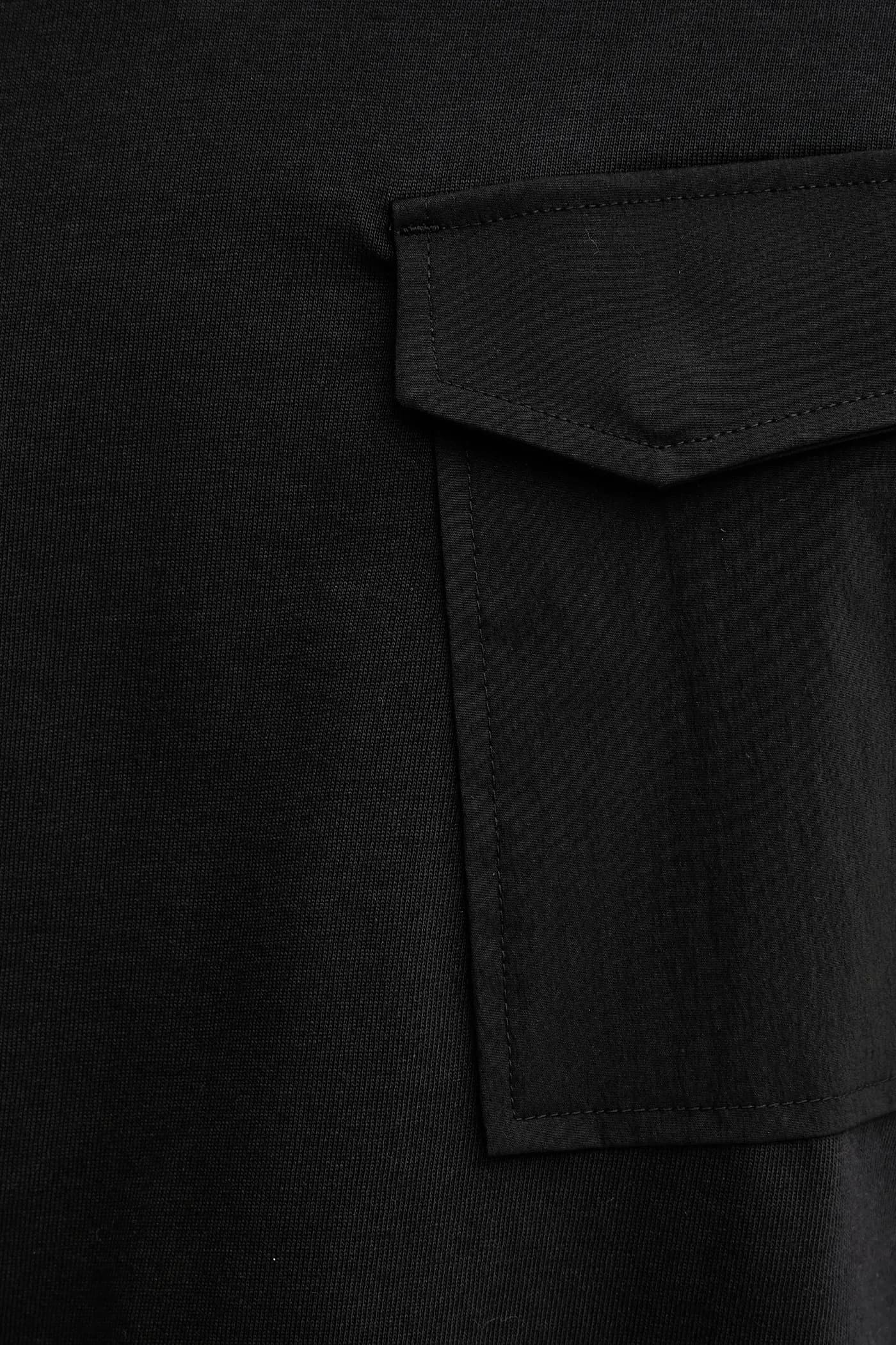 Хлопковая футболка, смесь тканей, оч. - фото 5