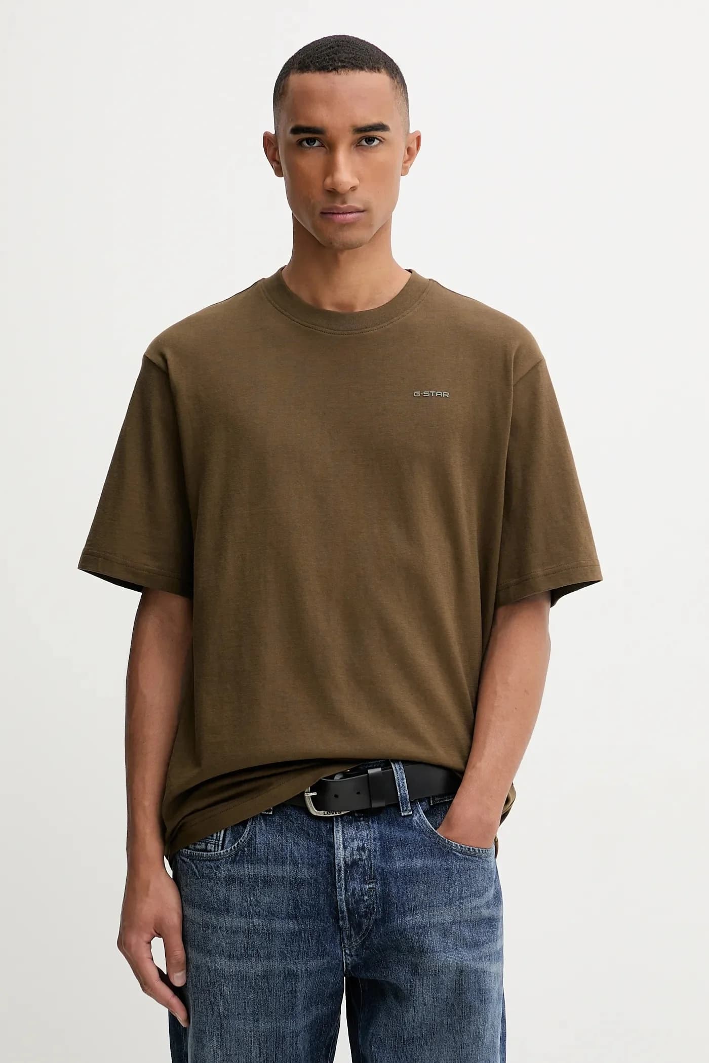 Хлопковая футболка свободного кроя