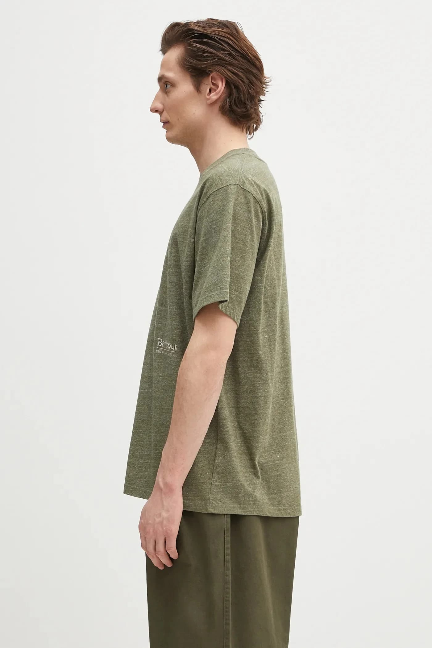 Barbour Футболка Calton Linen Blend OS Fit - фото 2