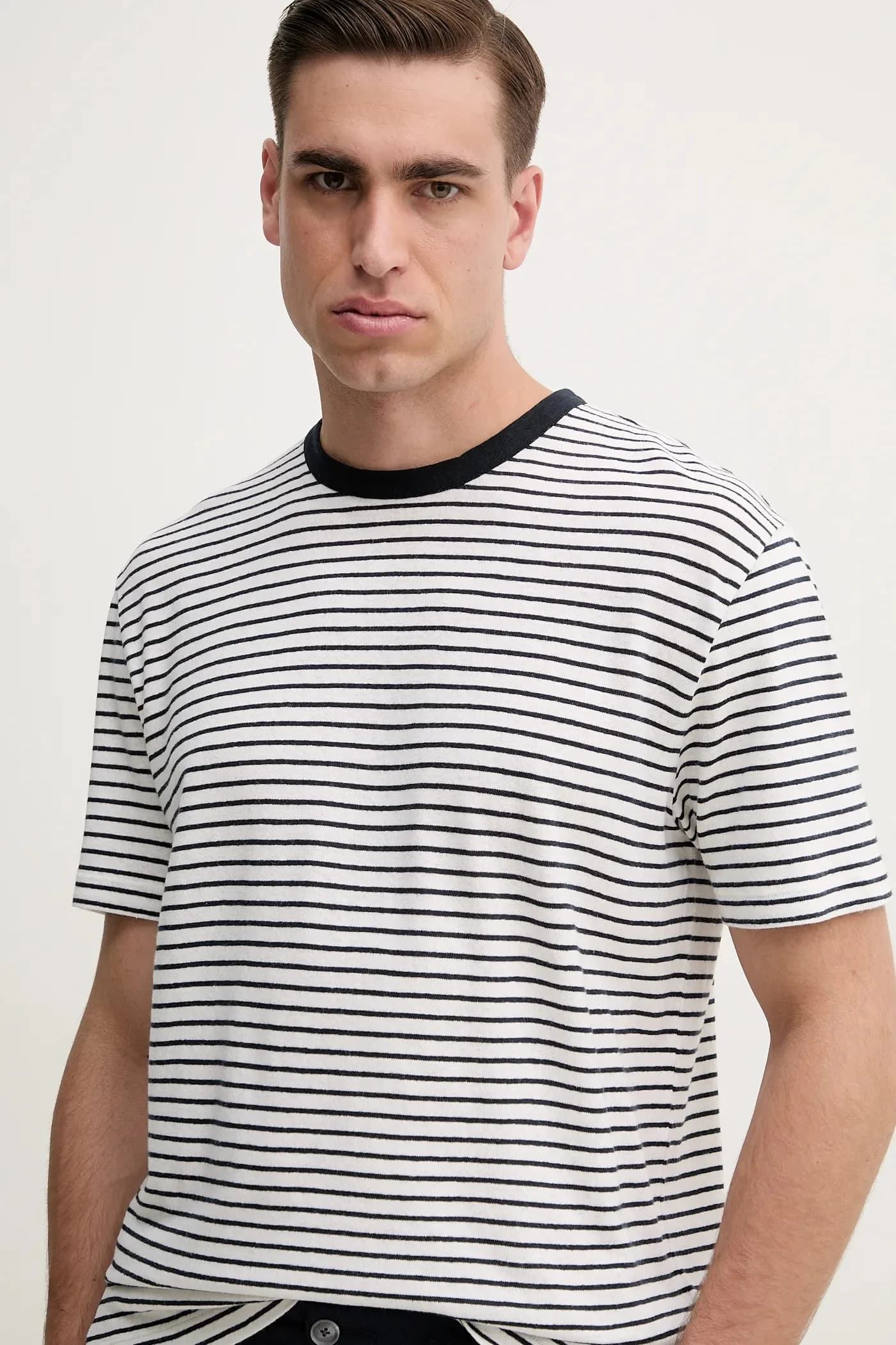 Футболка из смесового льна - фото 4