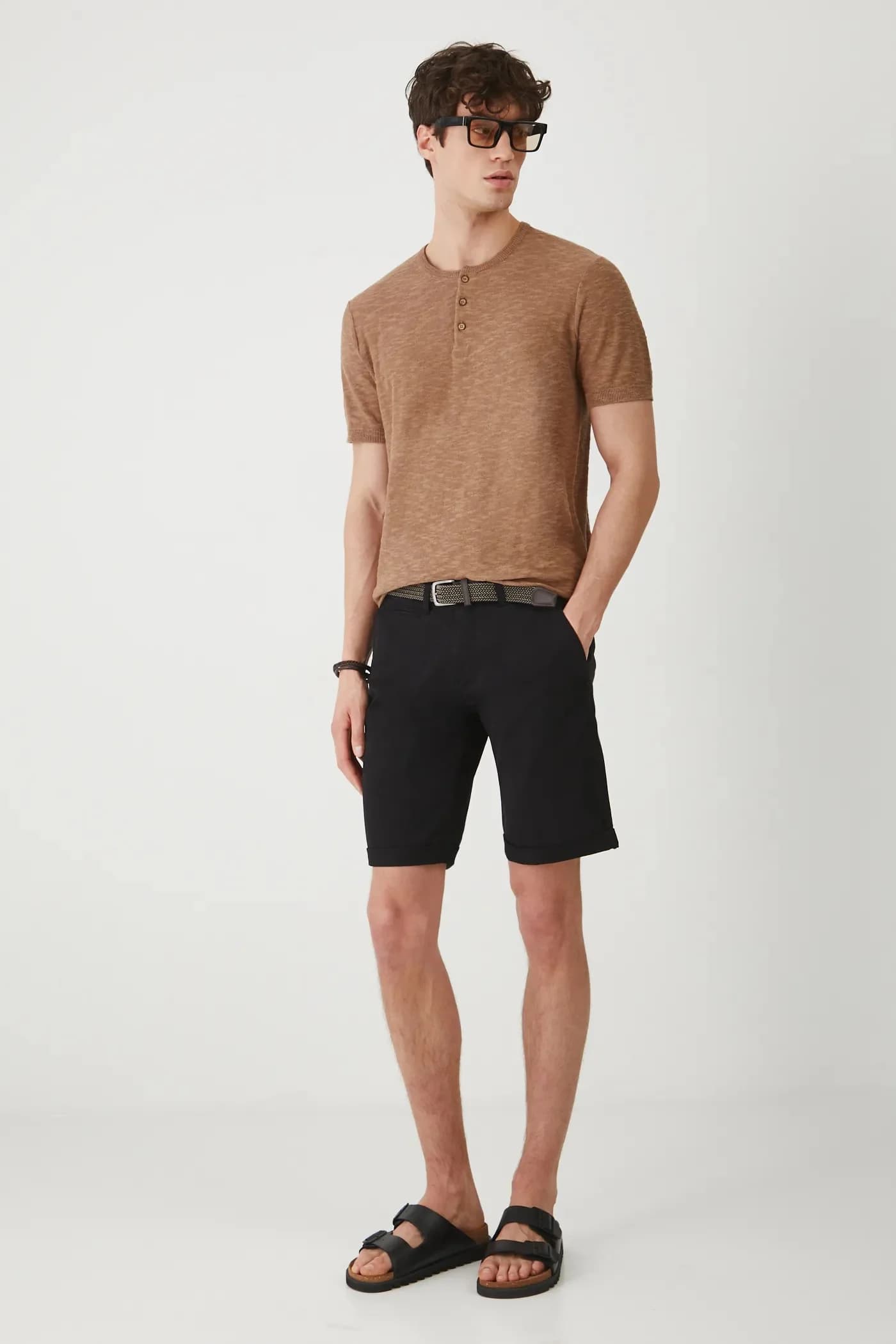 Футболка из смесового льна - фото 2