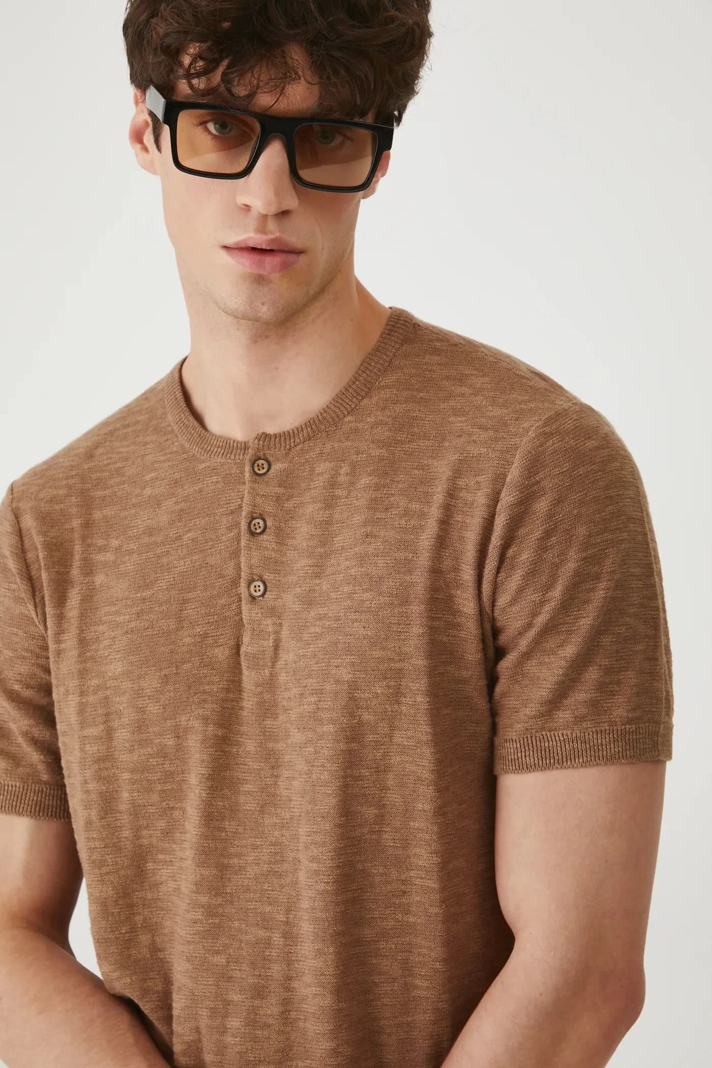 Футболка из смесового льна - фото 4