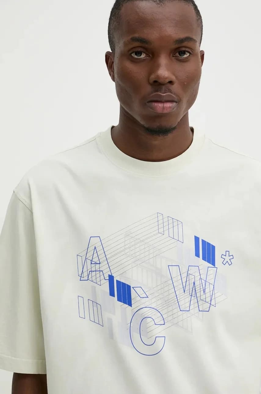 Схематическая хлопковая футболка - фото 4