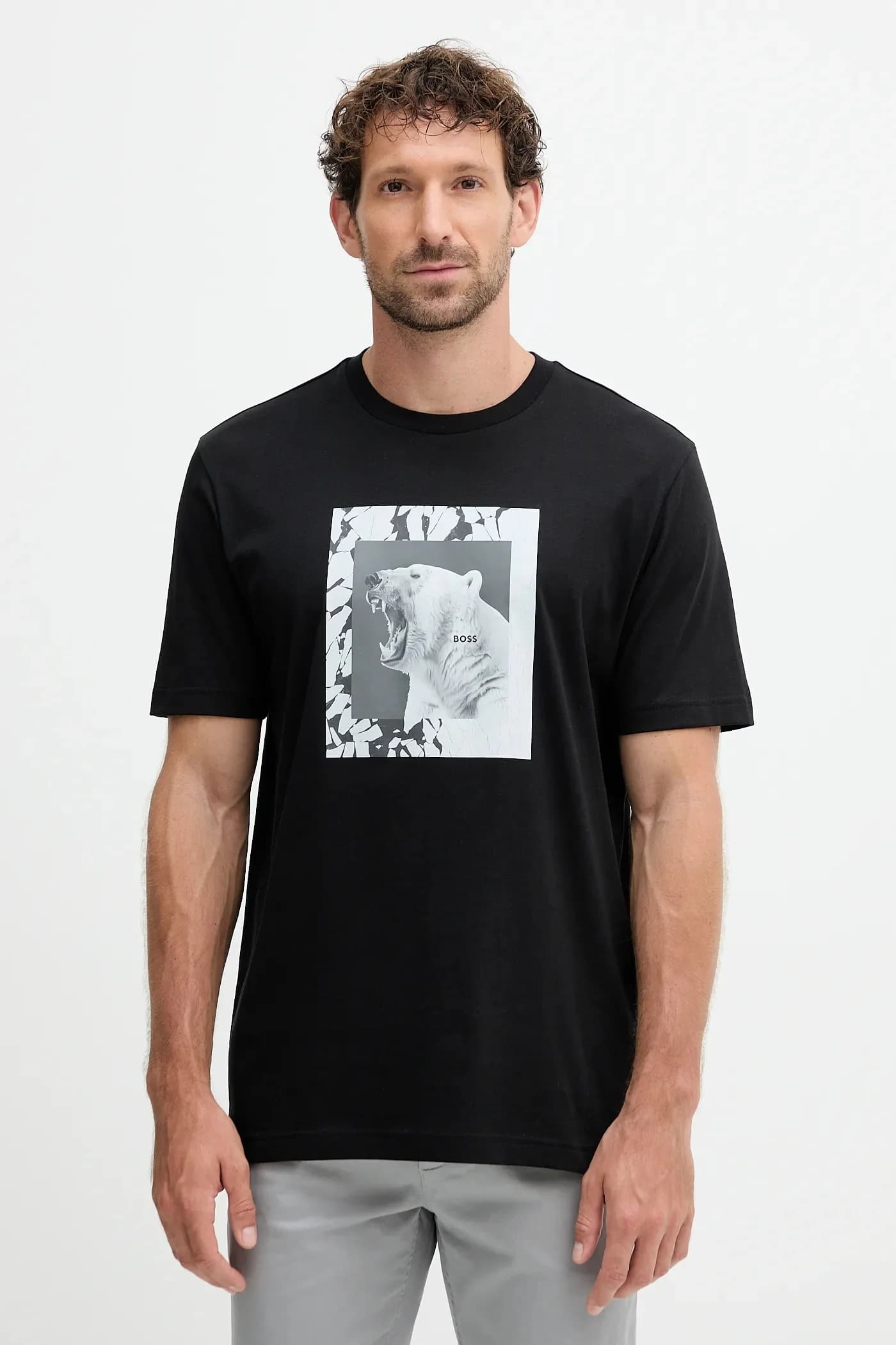 Хлопковая футболка Te_lupo