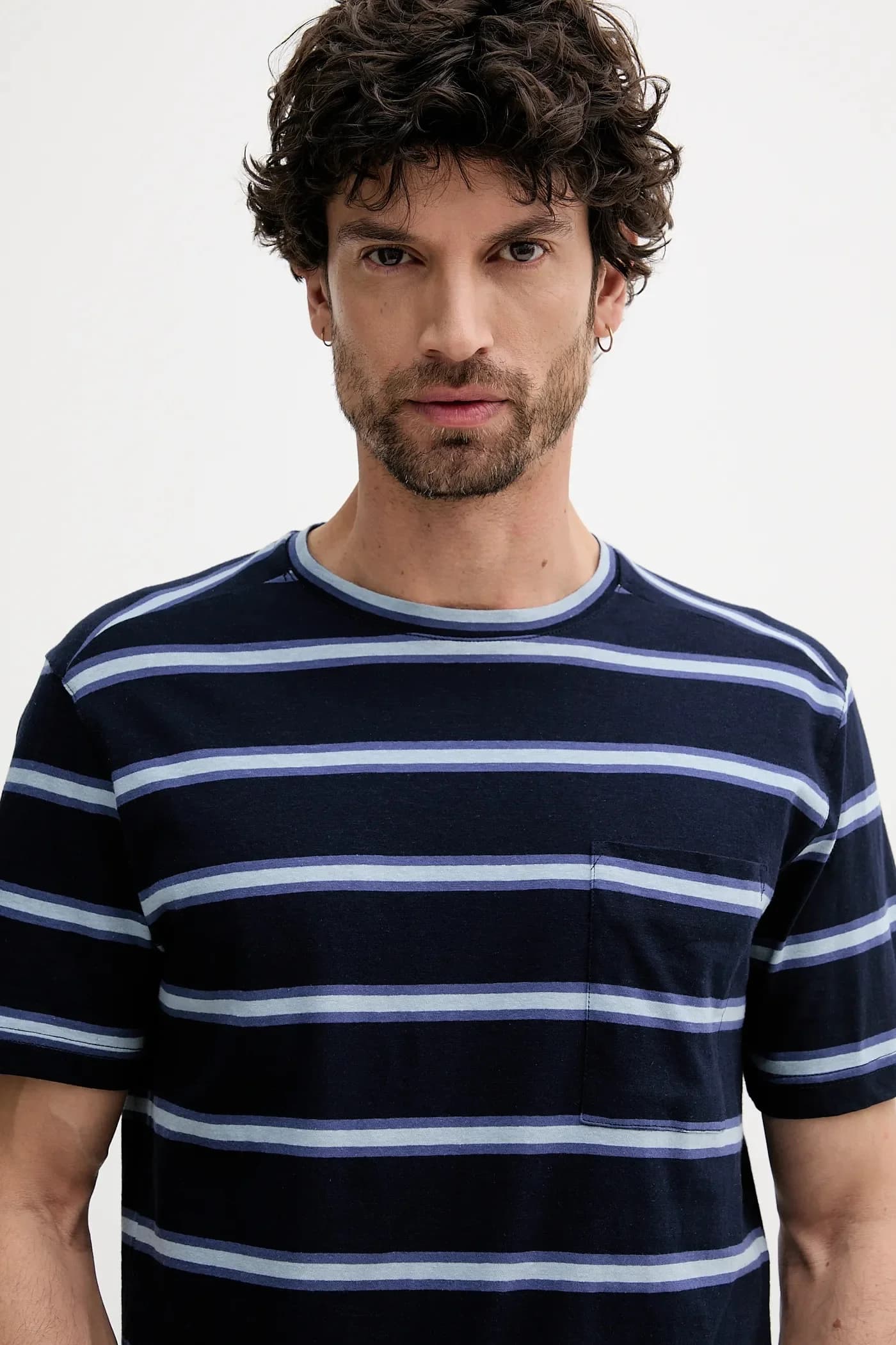 Футболка из смесового льна - фото 4