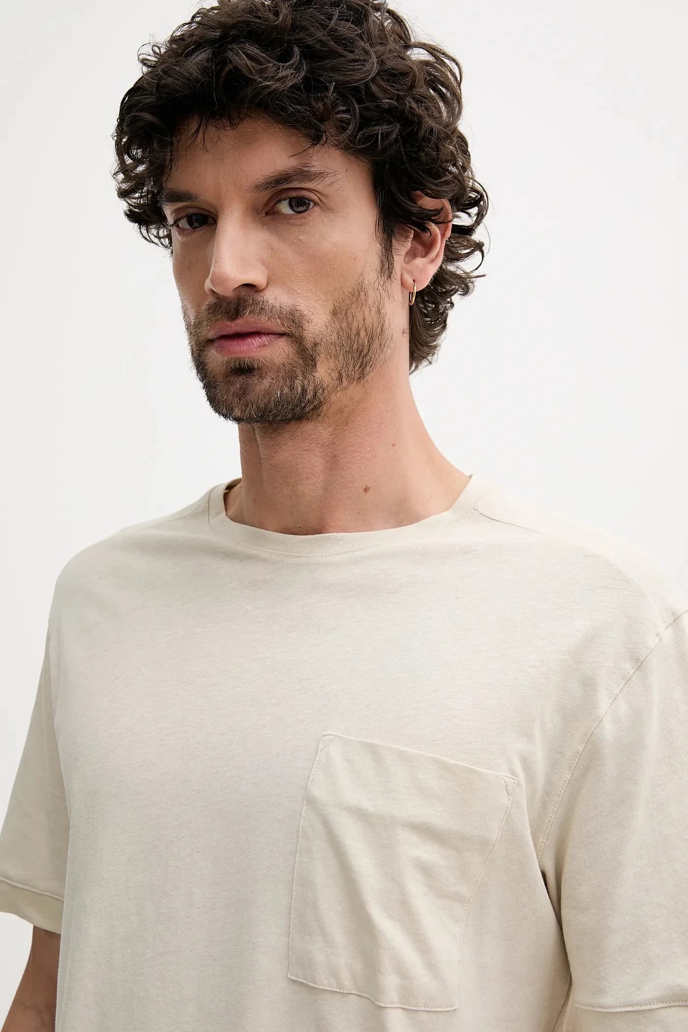 Футболка из смесового льна - фото 4