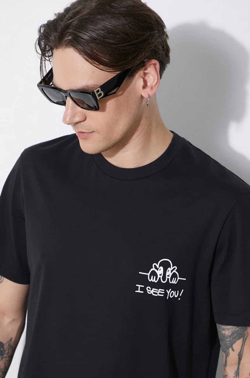 Тонкая хлопковая футболка "Я вижу тебя" - фото 5