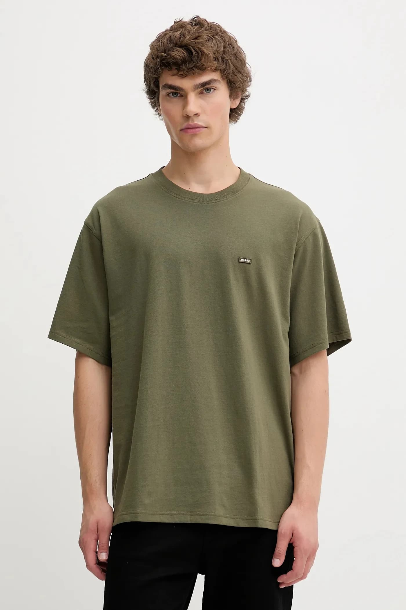 Хлопковая футболка Clancy Heavyweight Tee Ss Military Gr