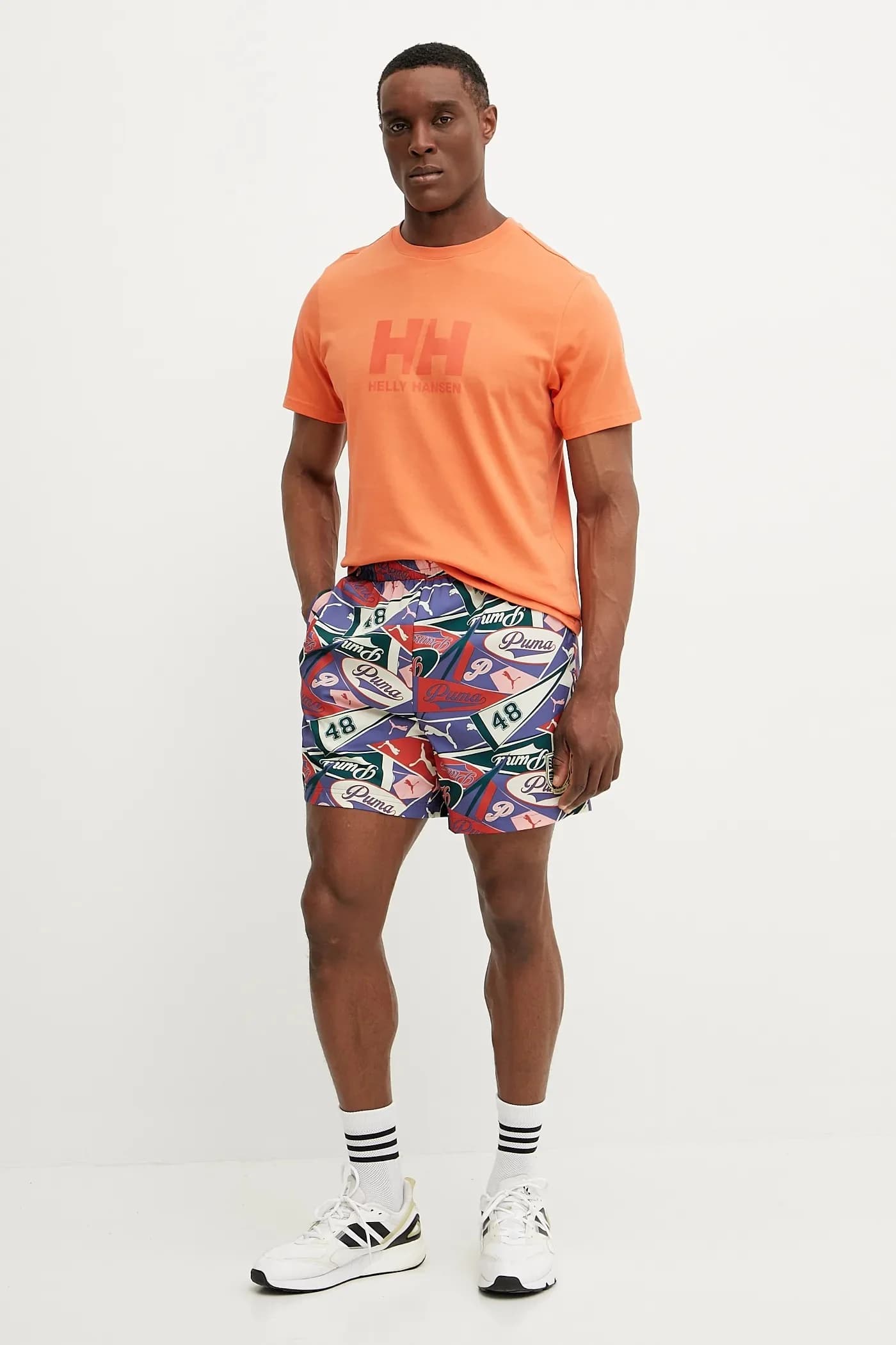 Хлопковая футболка с логотипом HH - фото 2