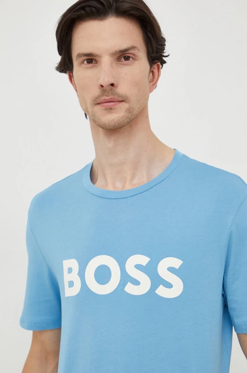 BOSS Хлопковая футболка Thinking 1 - фото 4