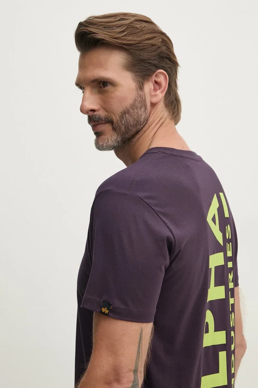 Хлопковая футболка с принтом T - фото 4