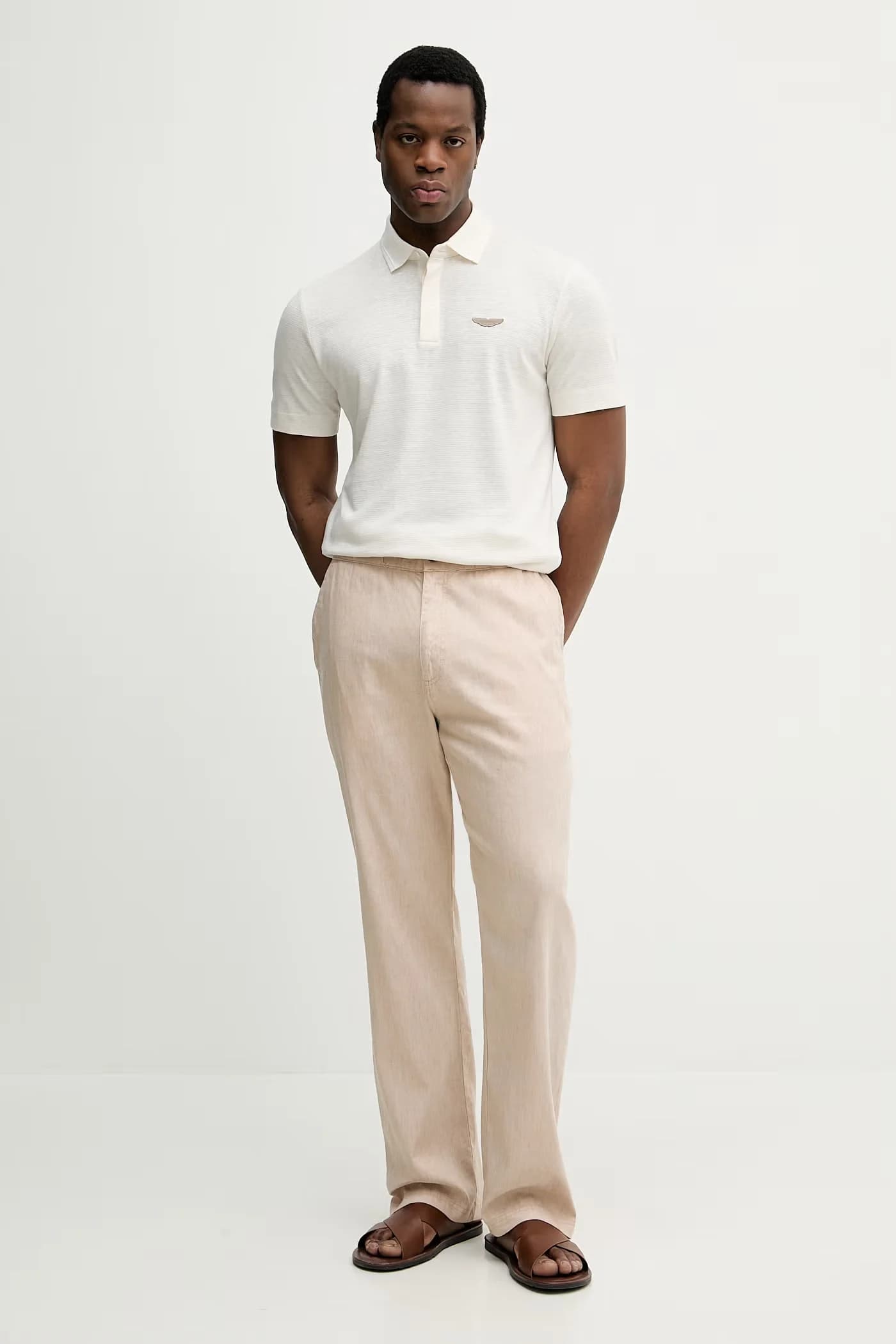 Поло из льна BOSS X ASTON MARTIN - фото 2