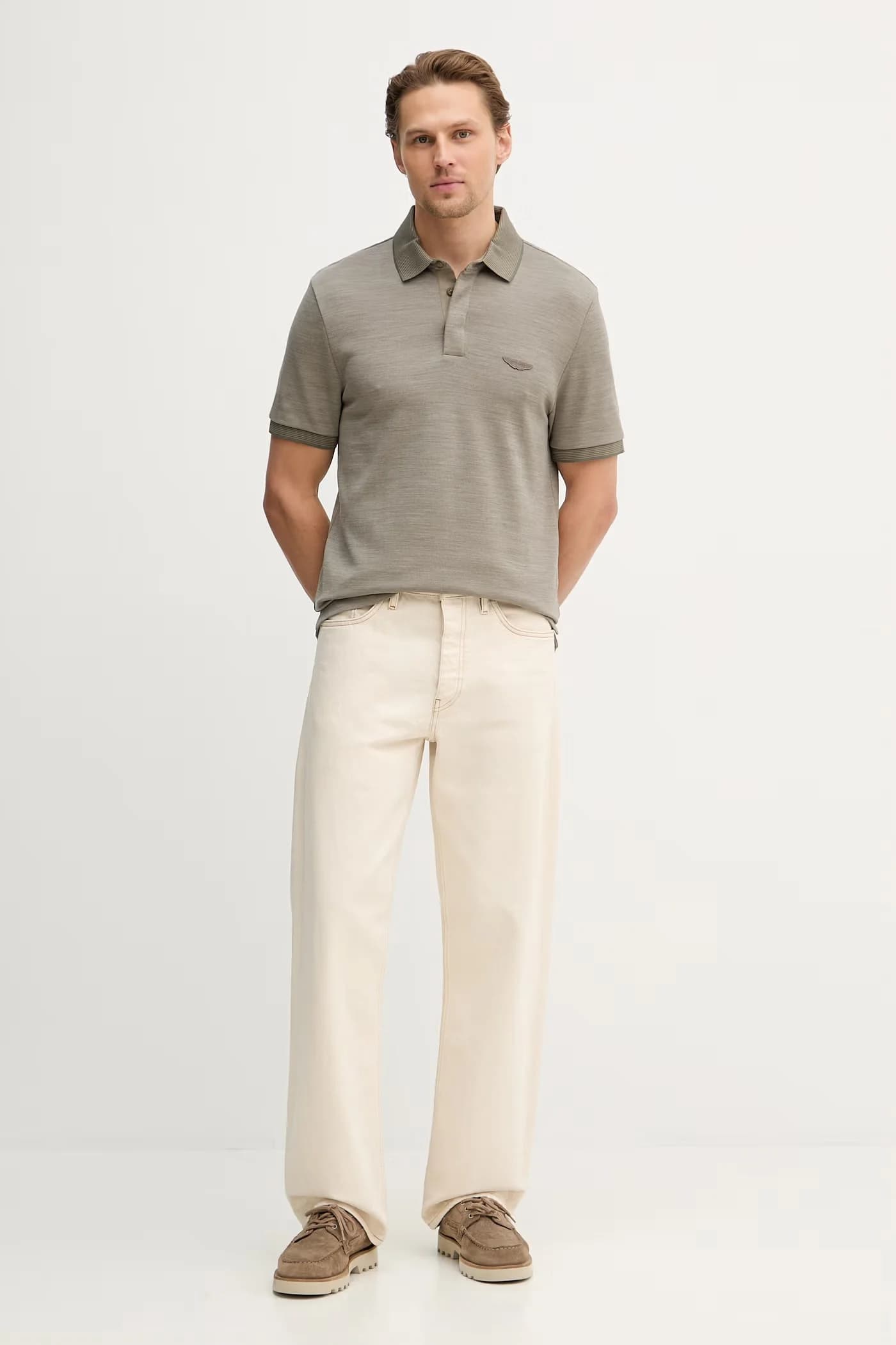 Поло с добавлением шерсти C-Prout 242_AM - фото 2