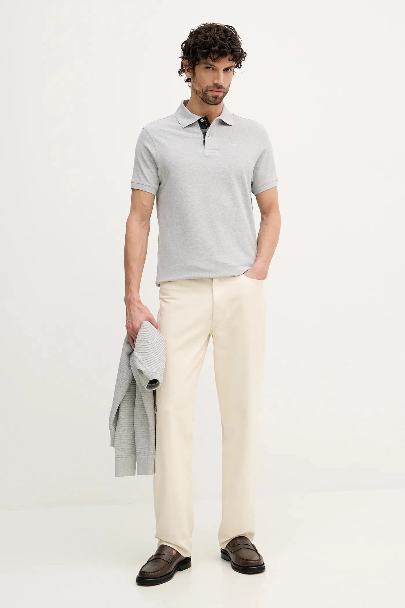 Хлопковое поло Tartan Pique Polo - фото 2