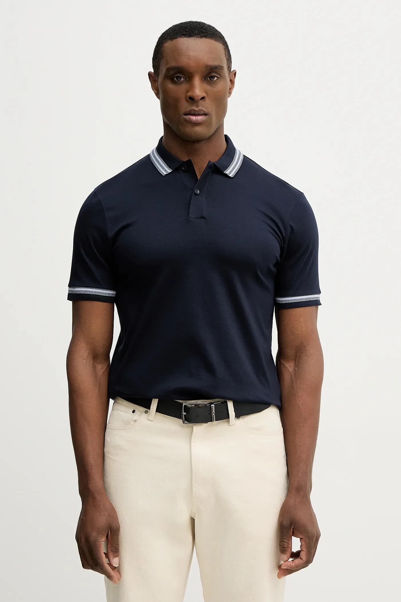 Хлопковое поло H-Phillipson 202