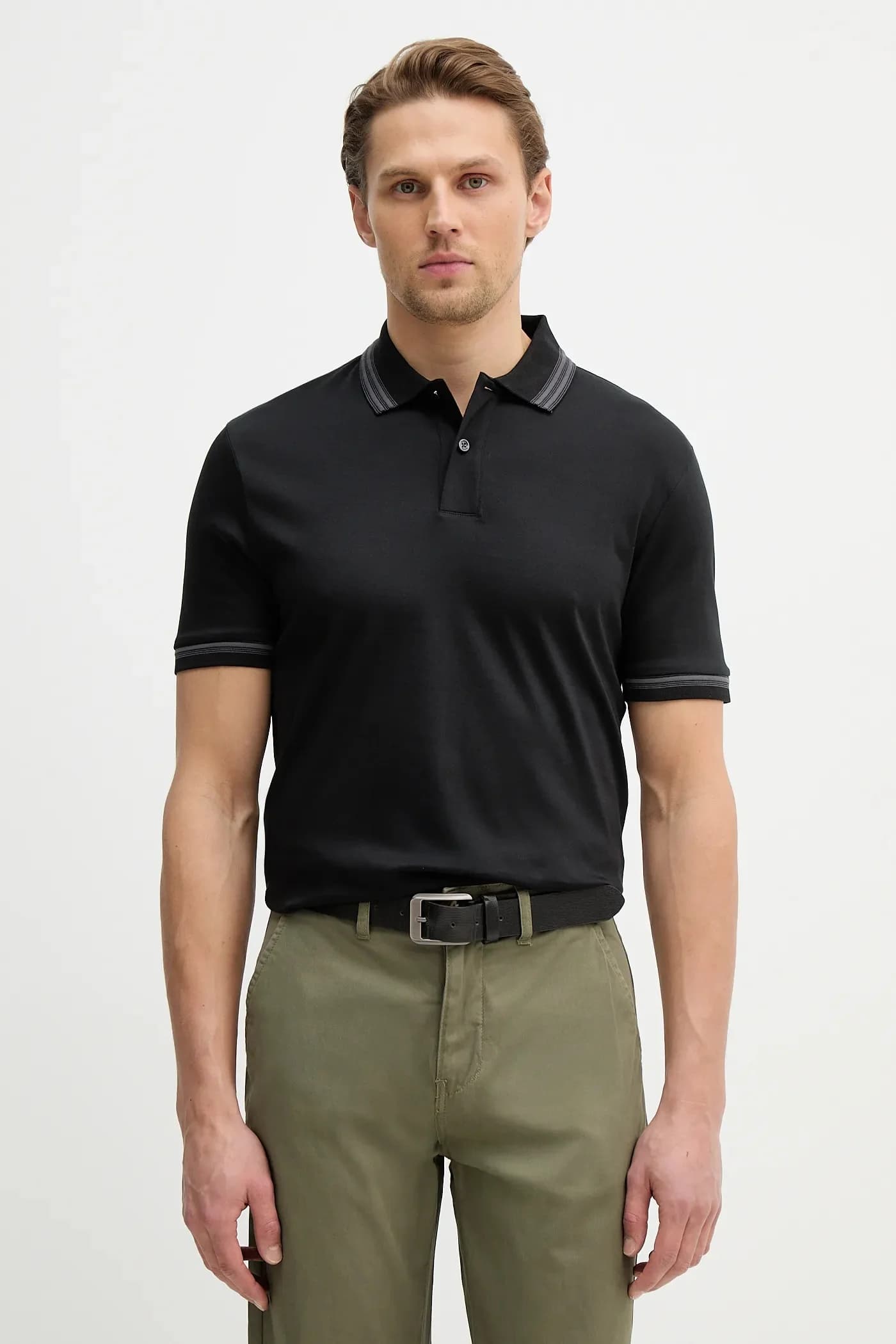 Хлопковое поло H-Phillipson 202