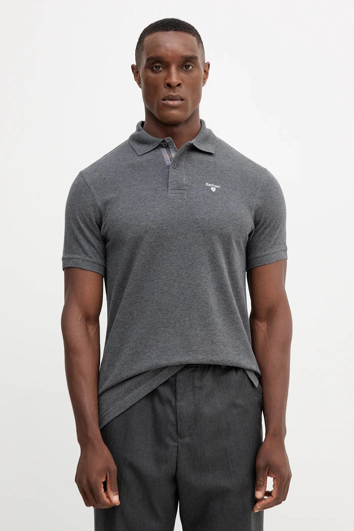 Хлопковое поло Tartan Pique Polo