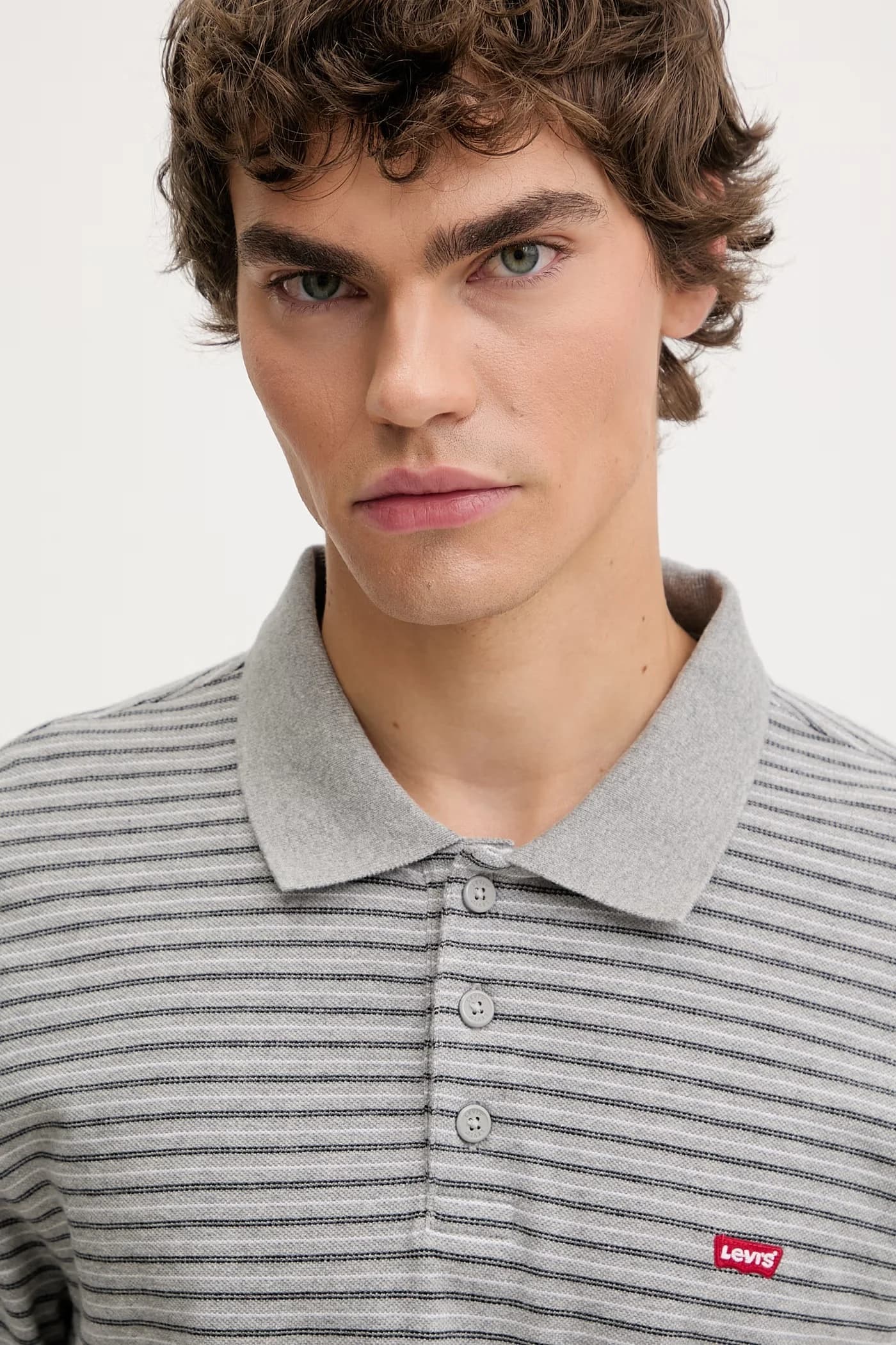 хлопковое поло LEVIS HM POLO - фото 4