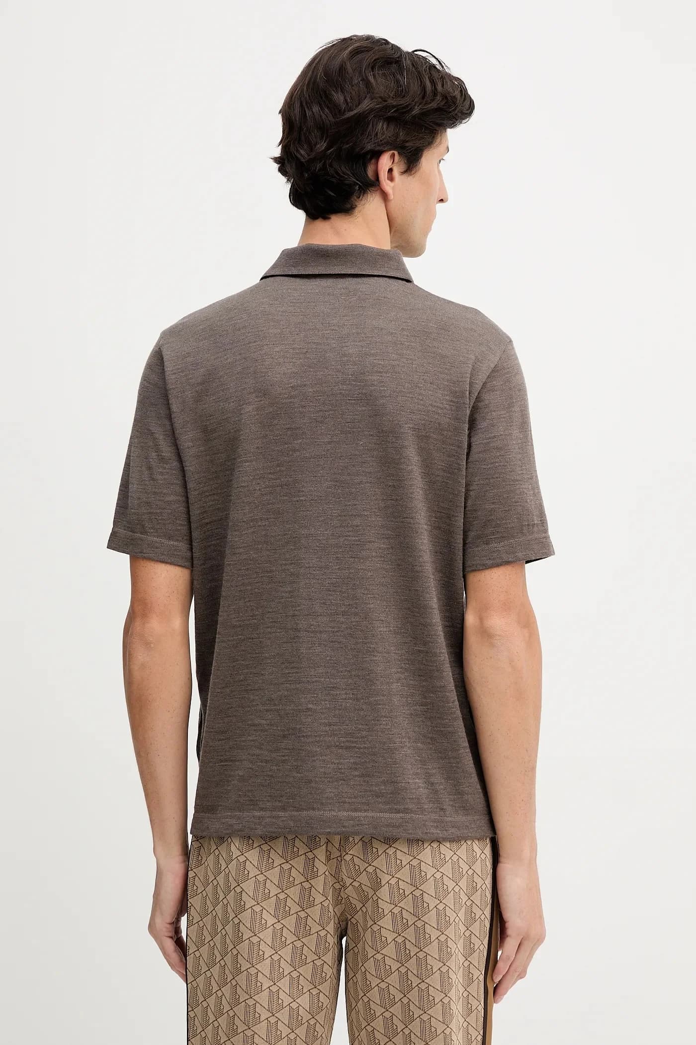 Трикотажное шерстяное поло - фото 3