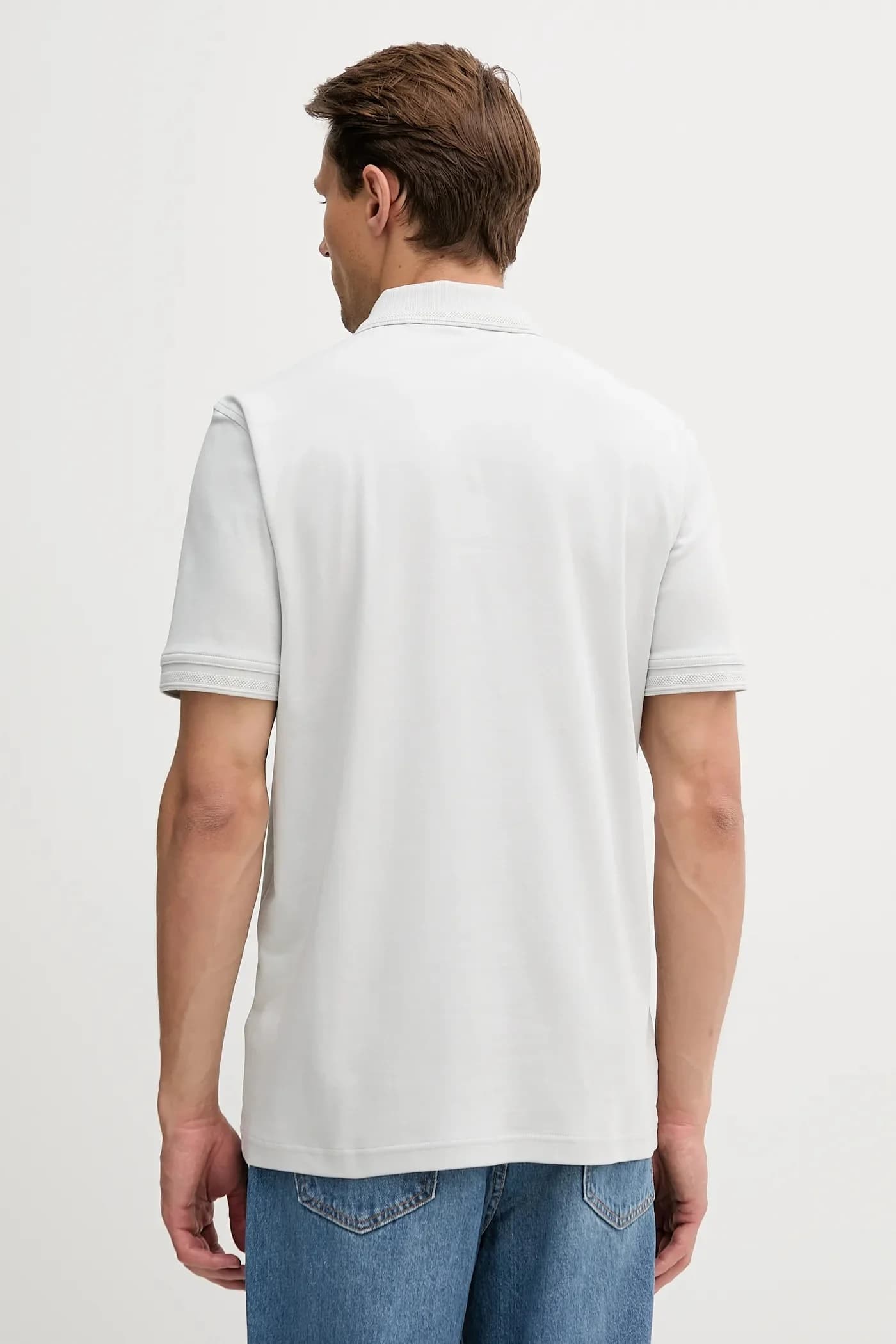 Хлопковая рубашка-поло Pe_Interlock - фото 2