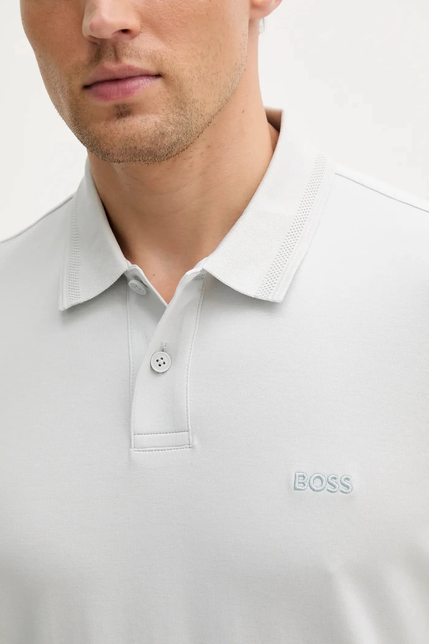 Хлопковая рубашка-поло Pe_Interlock - фото 4