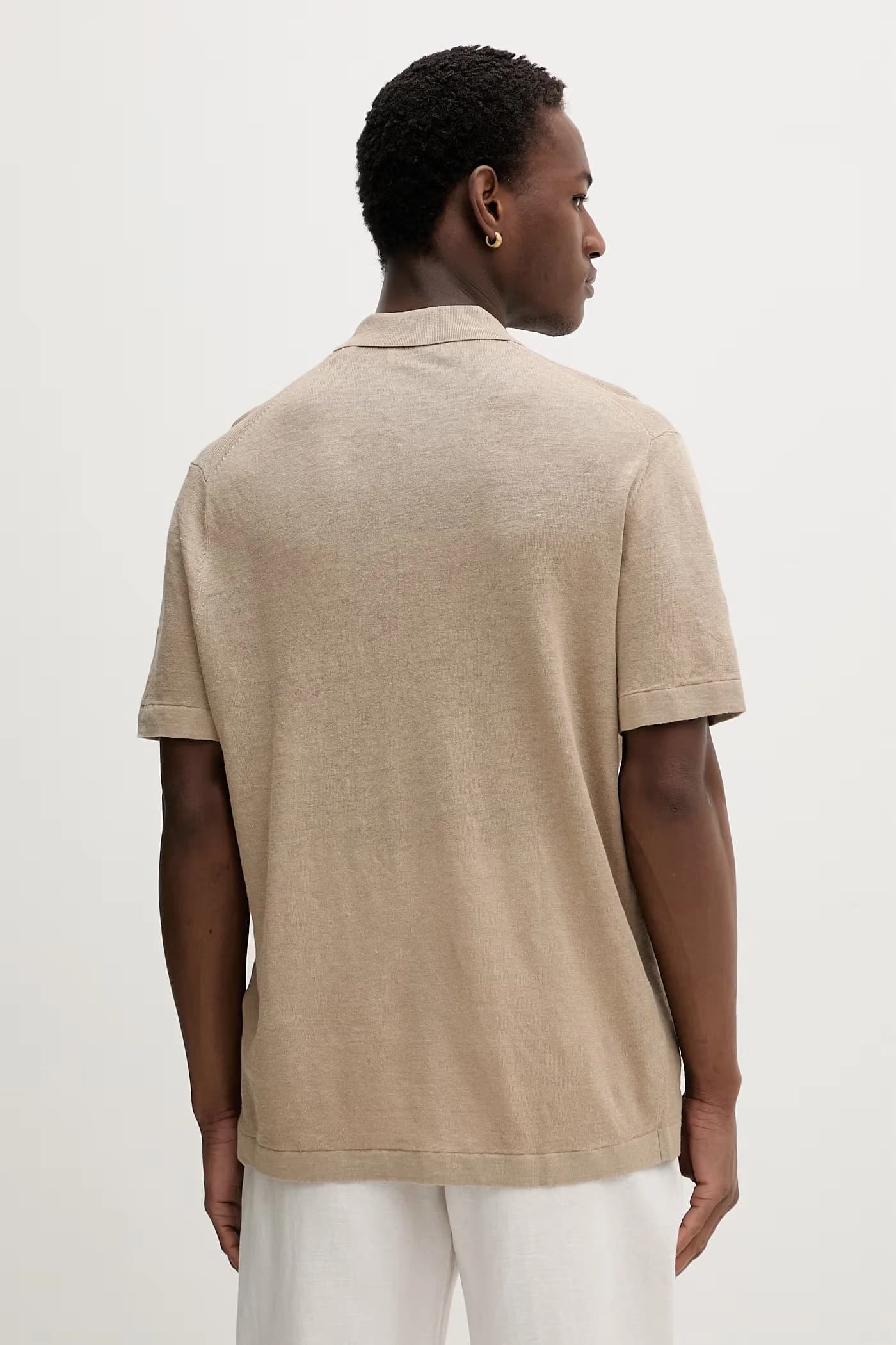 Мужское поло из льна Emmanuel - фото 3