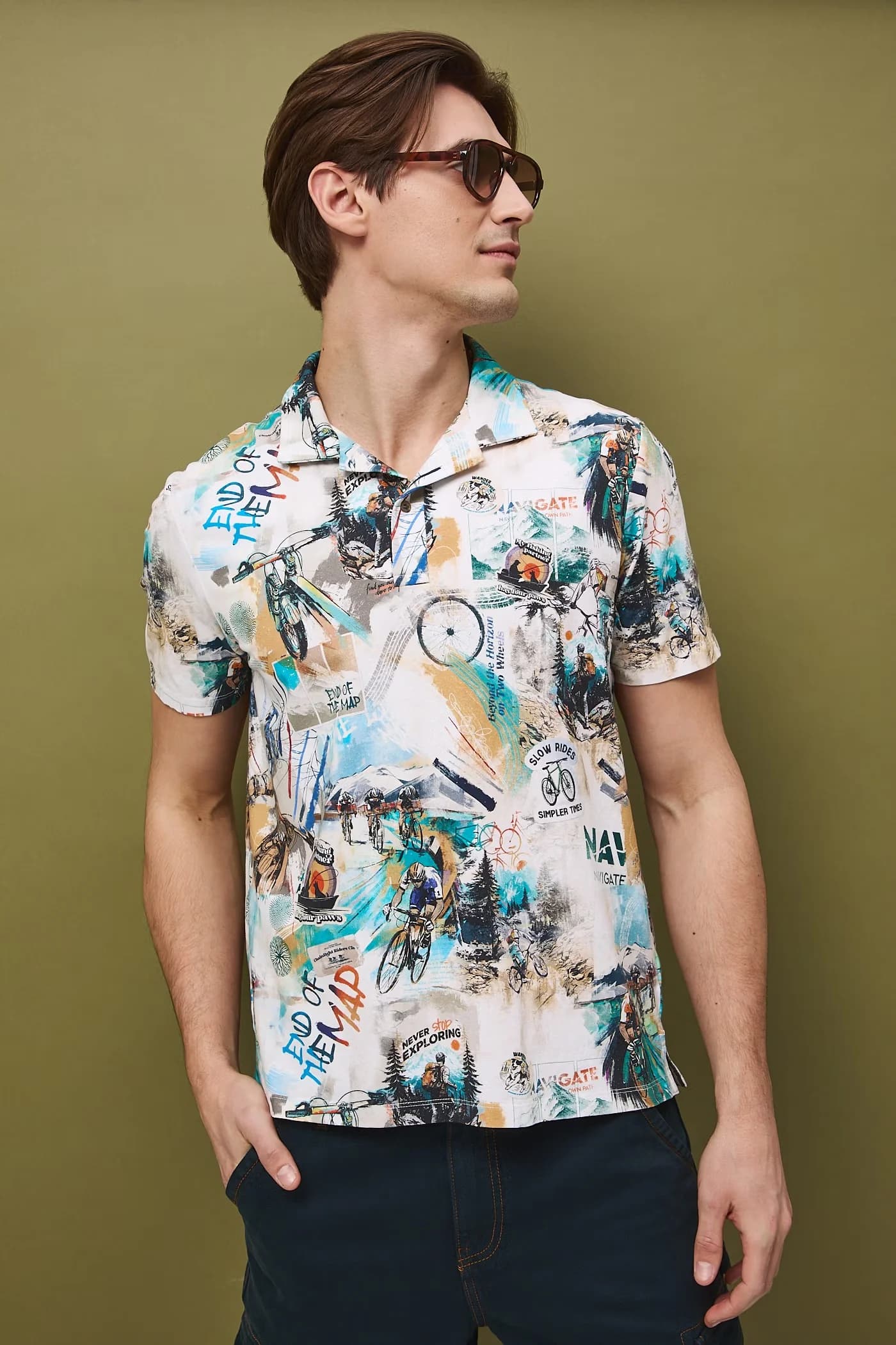 Мужское поло из хлопка с эластаном - фото 3