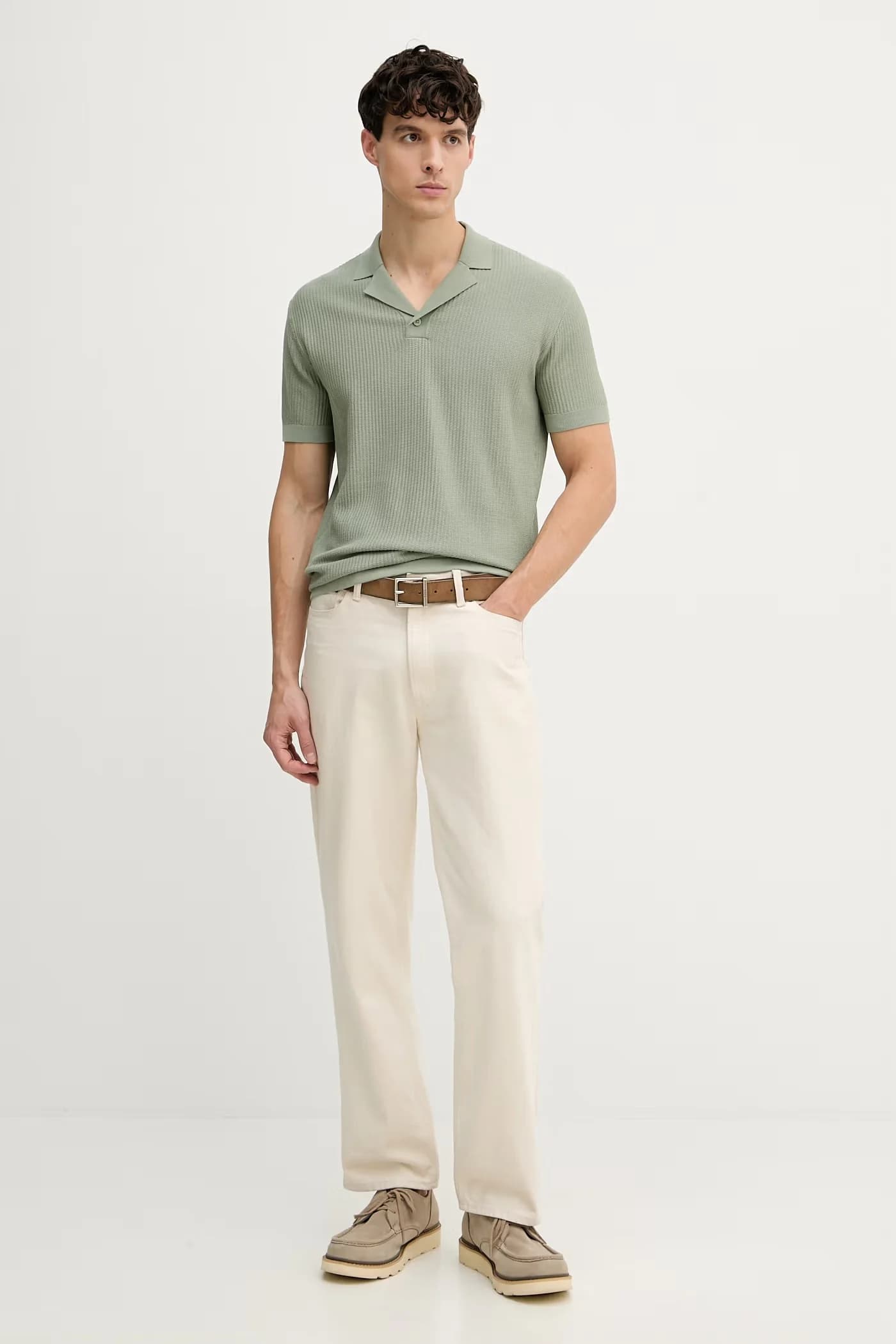 Мужское хлопковое поло - фото 2