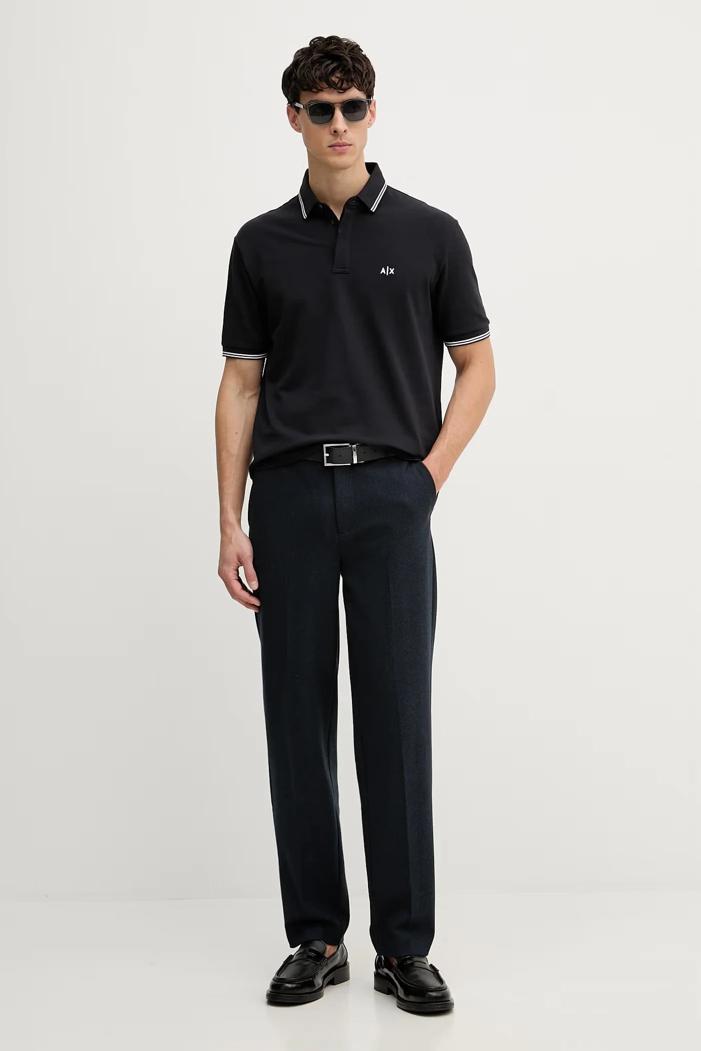 Мужское поло из хлопка с эластаном - фото 2