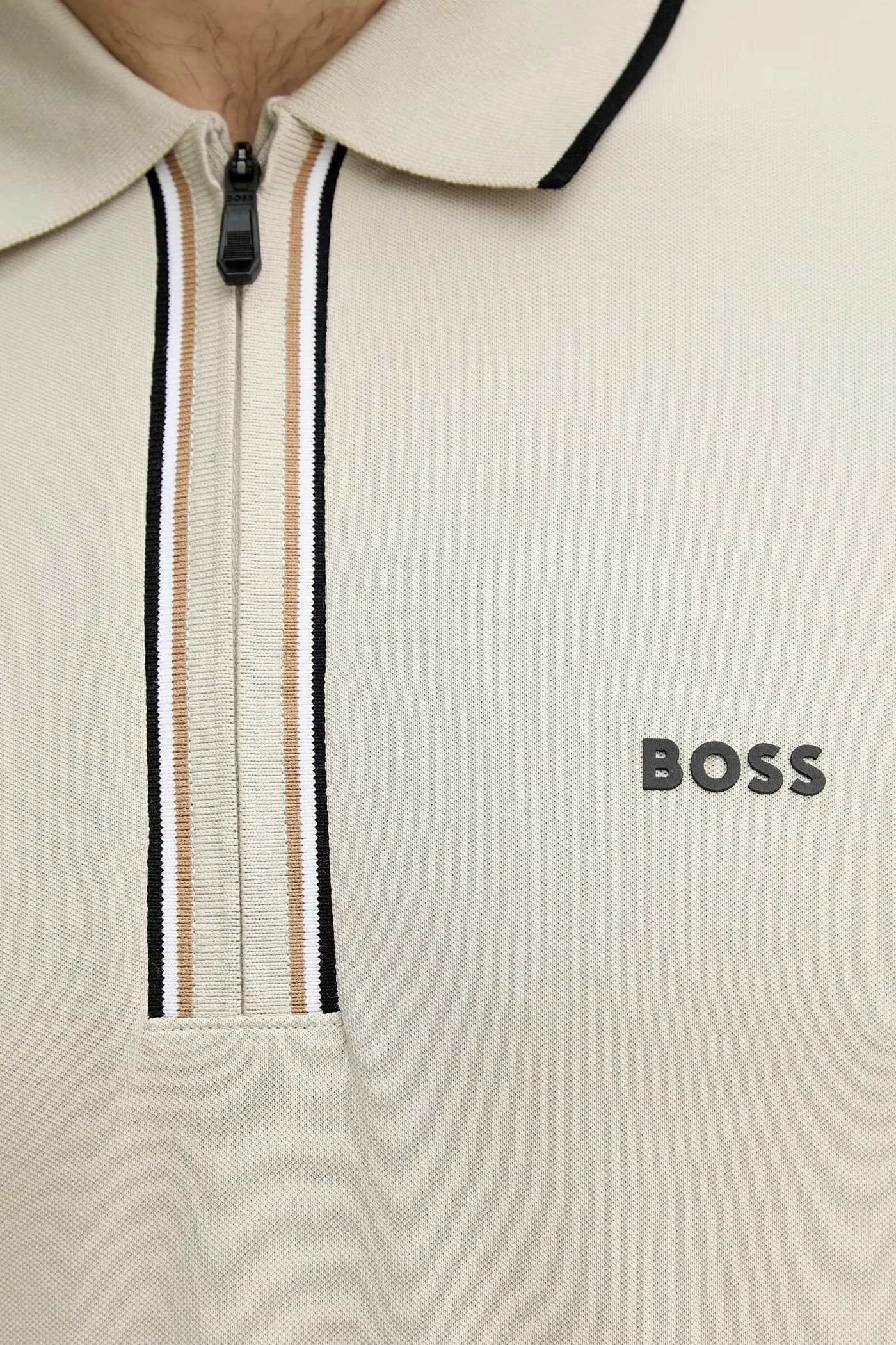 Мужское поло из хлопка с эластаном - фото 5