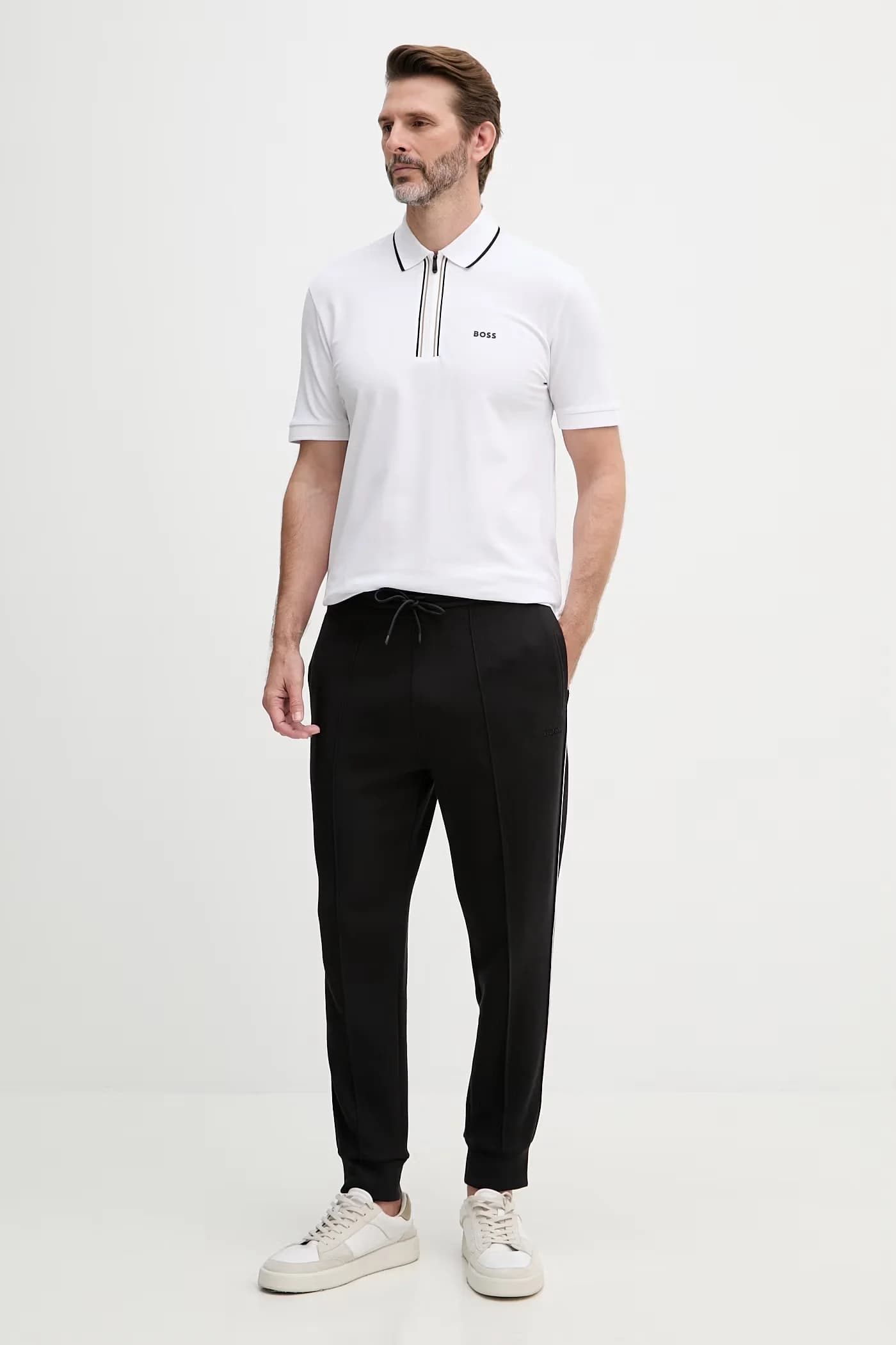 Мужское поло из хлопка с эластаном - фото 2