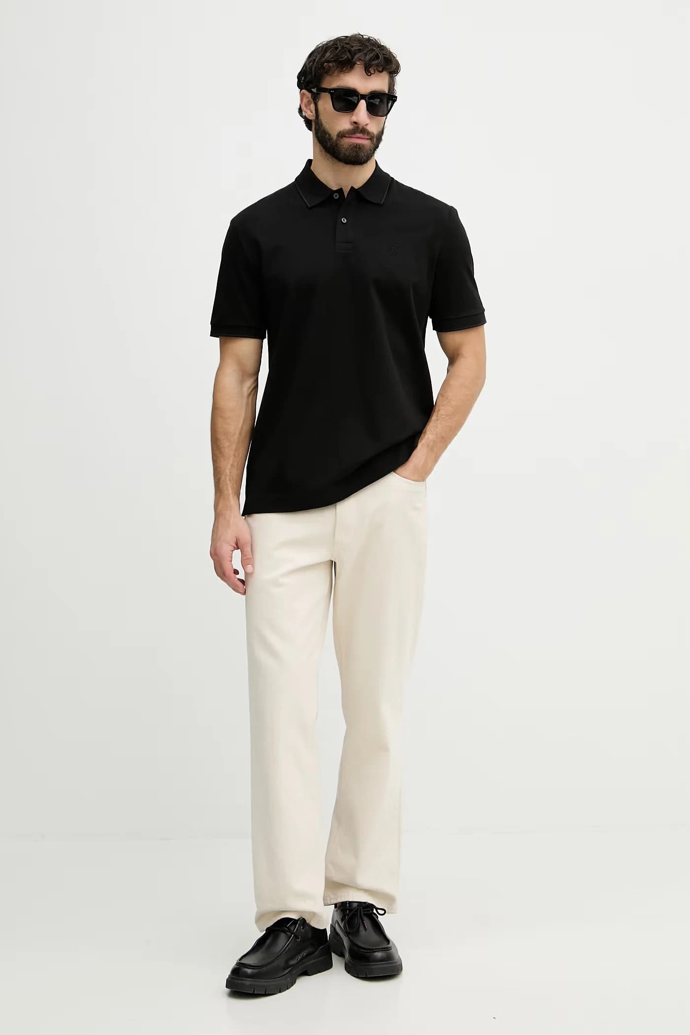 Мужская рубашка-поло Parris 80 из хлопка - фото 2