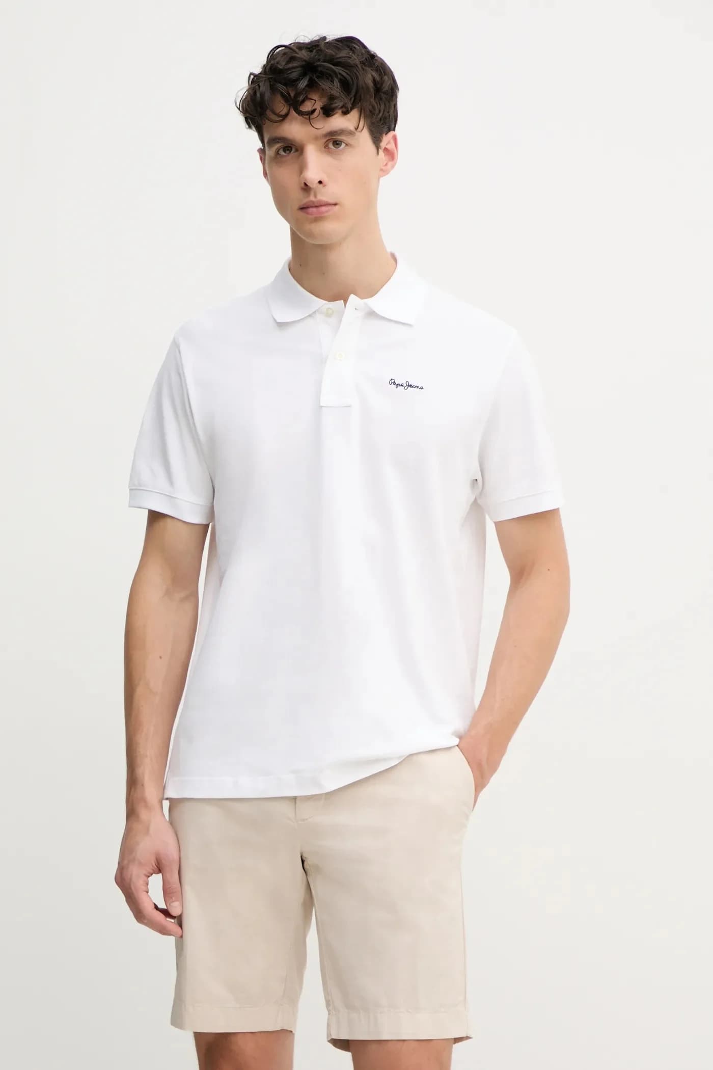 ESSENTIAL POLO CONTRAST LOGO хлопковое поло