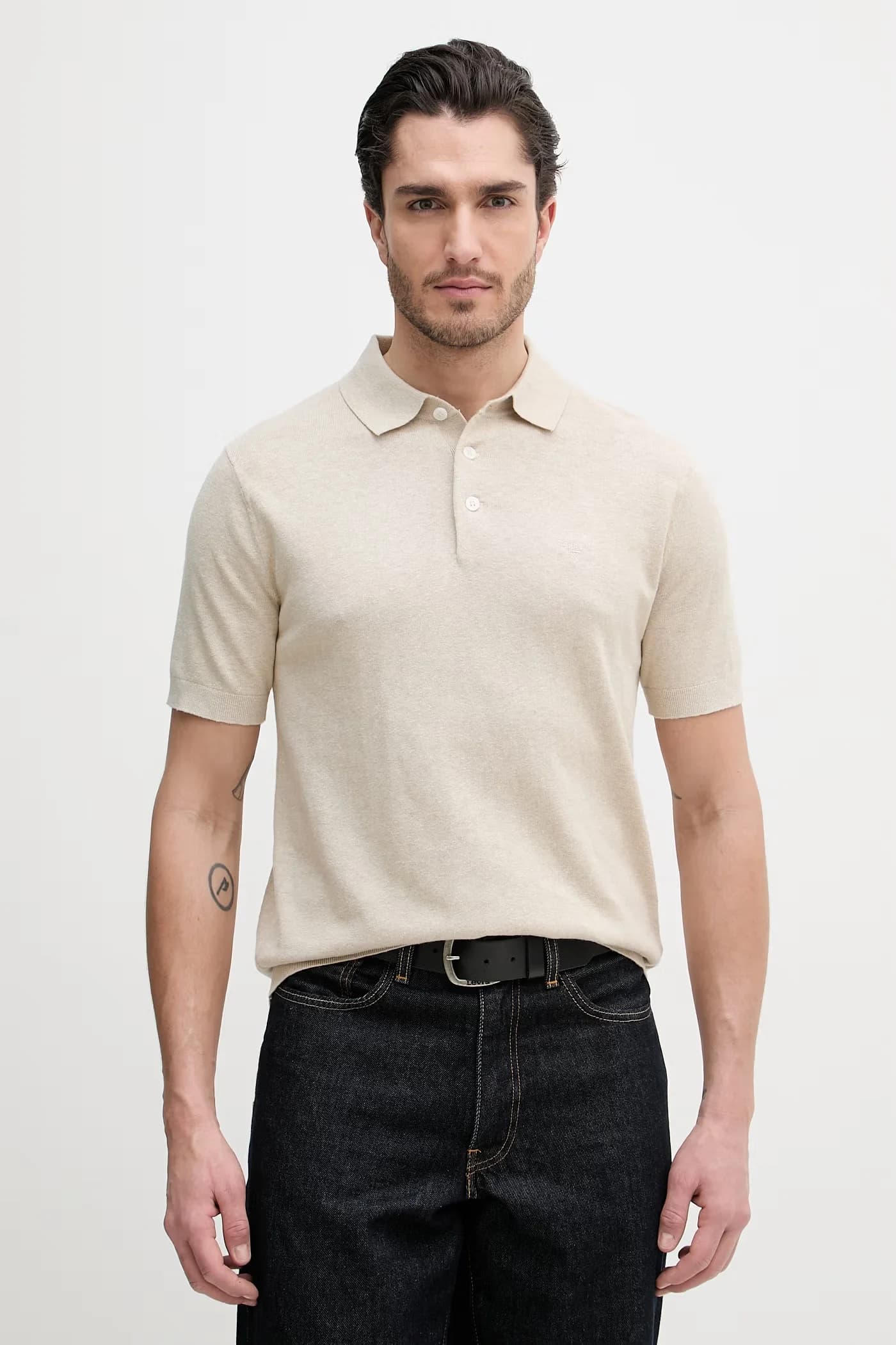 Поло из льна Мустон