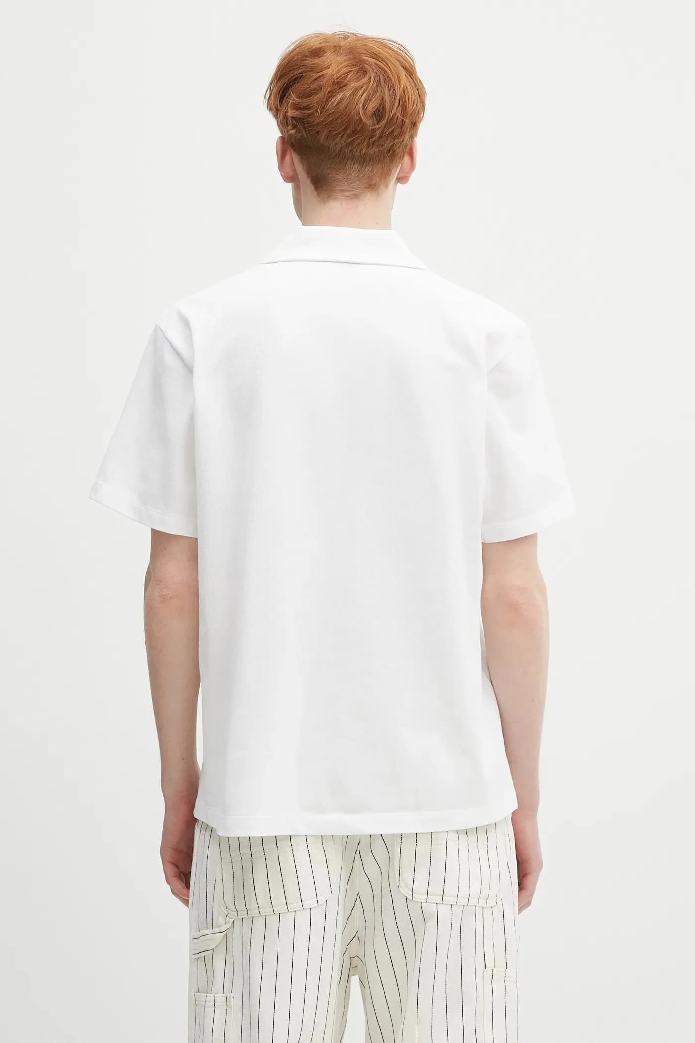 Хлопковая рубашка-поло - фото 3