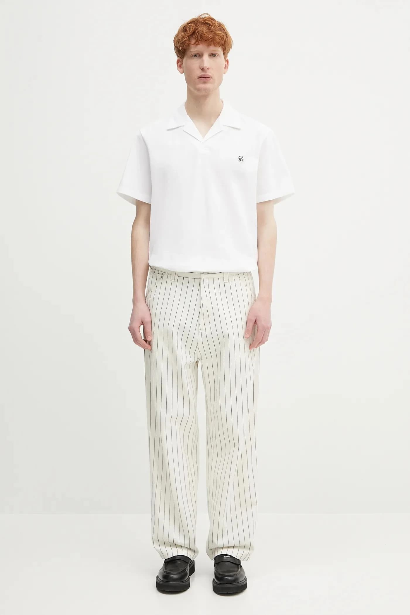 Хлопковая рубашка-поло - фото 5