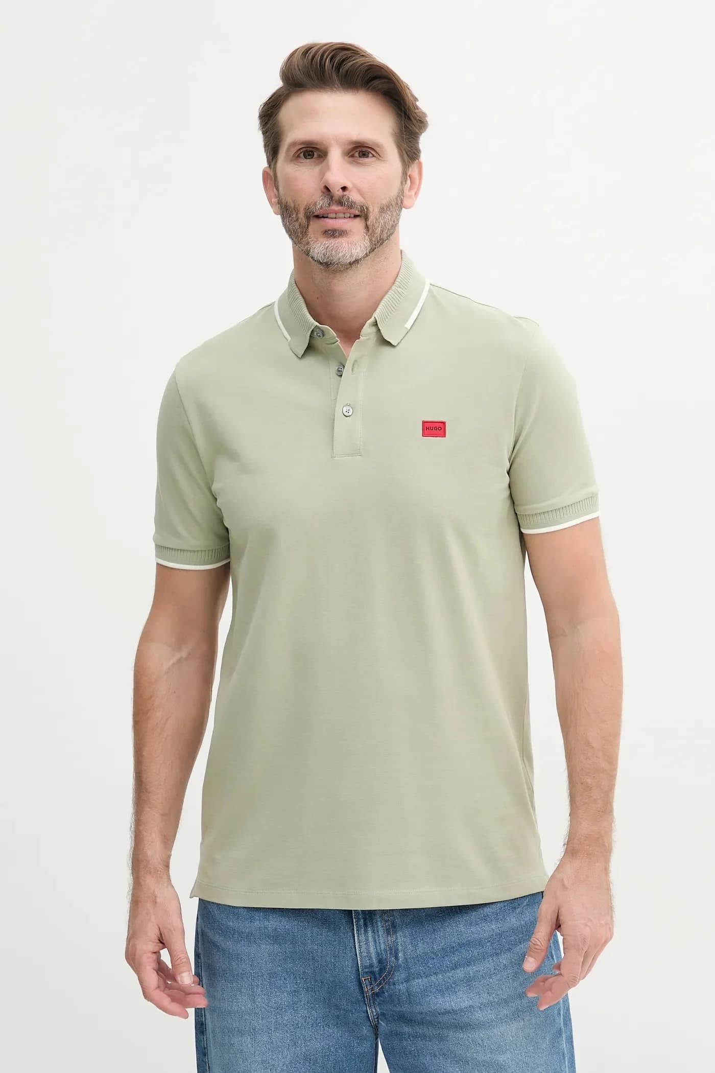 Хлопковое поло Deresino232