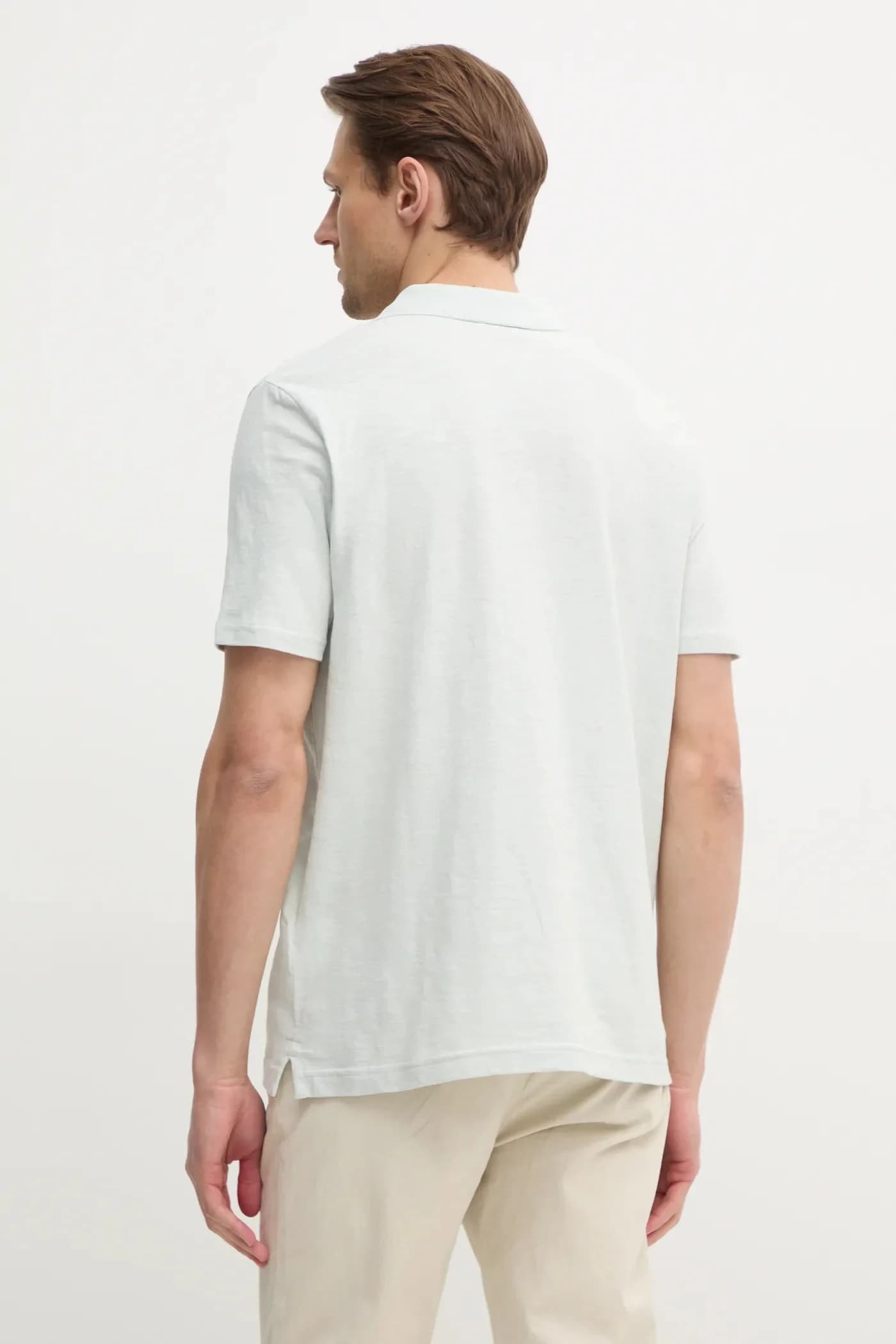 Поло с оттенком льна - фото 2