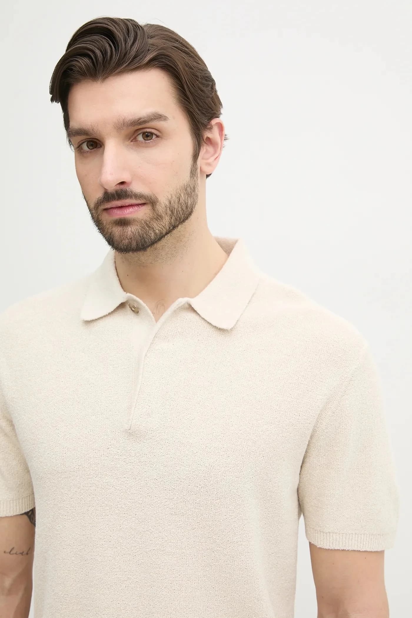 Поло с оттенком льна - фото 4