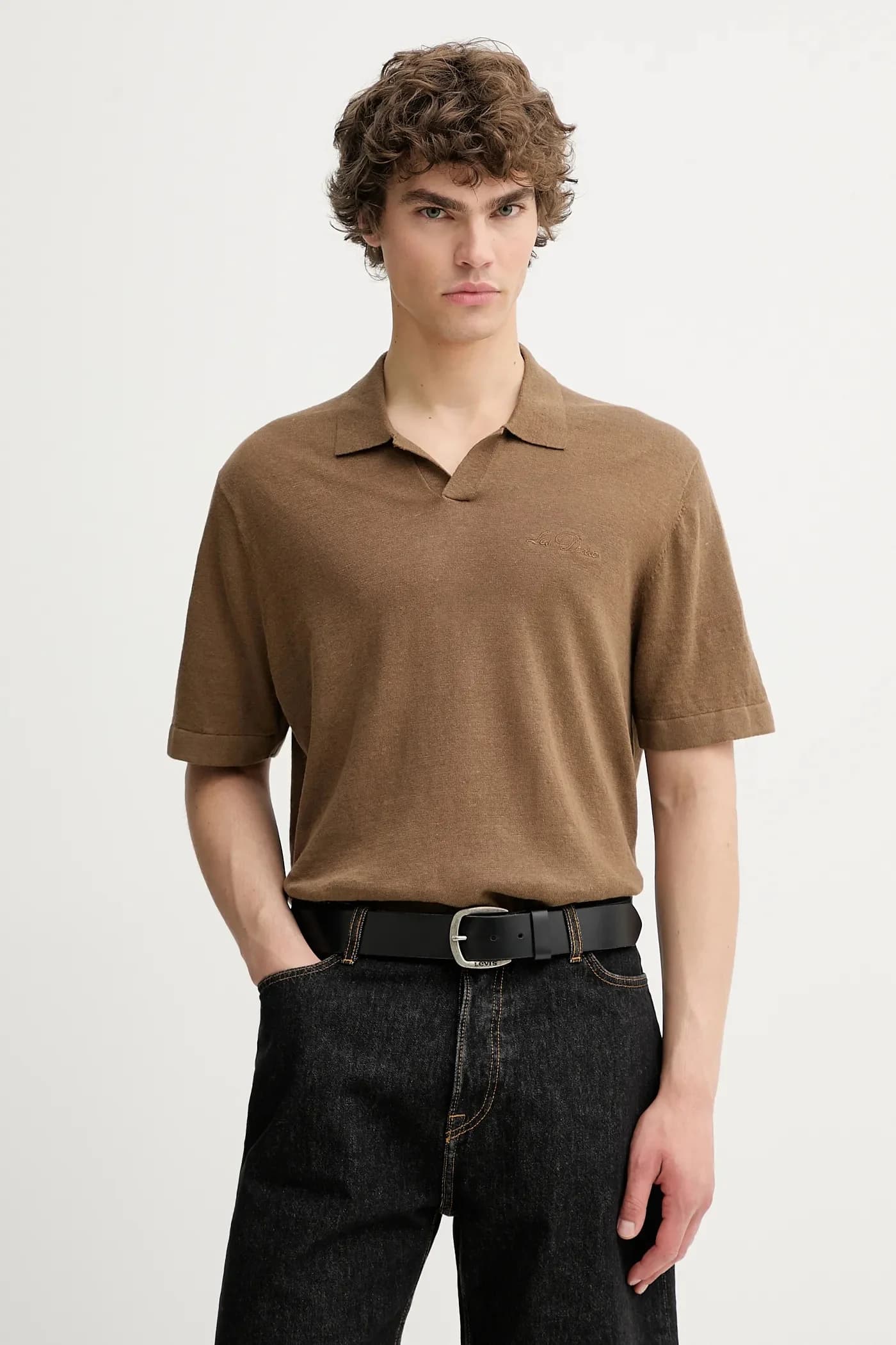 льняное поло Emmanuel