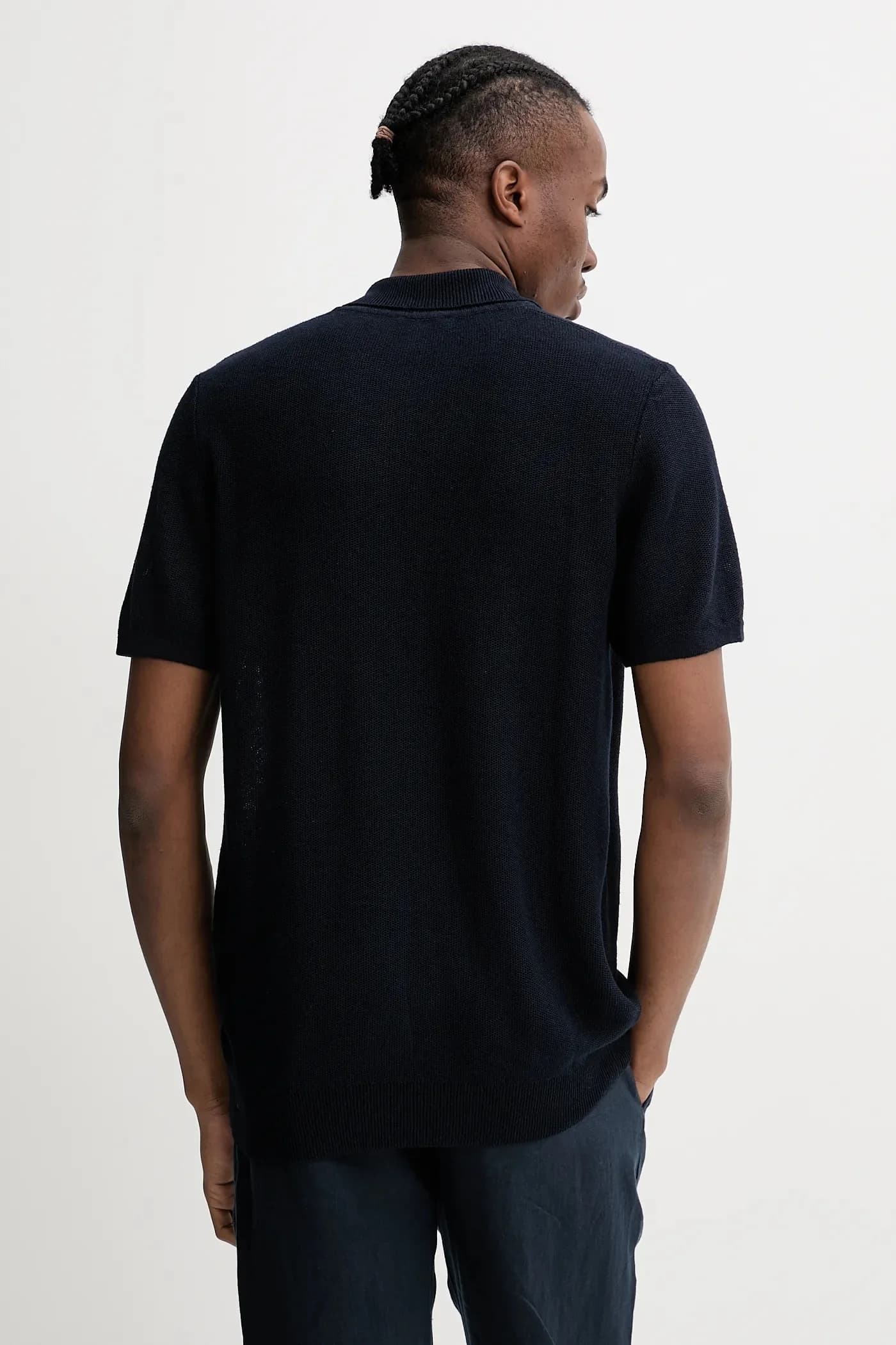 Поло с оттенком поло из льна - фото 3