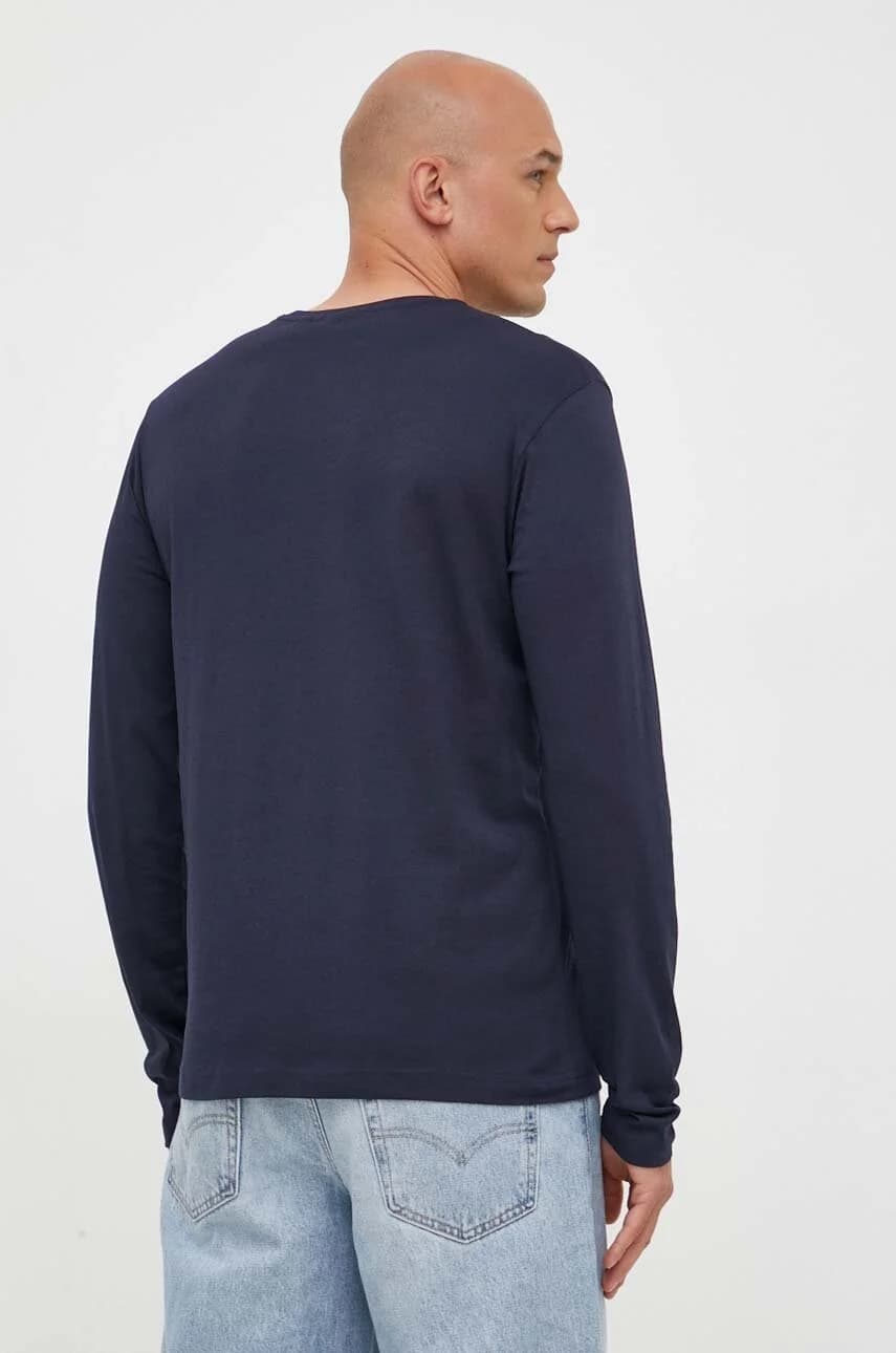 Хлопковая рубашка с длинным рукавом - фото 3