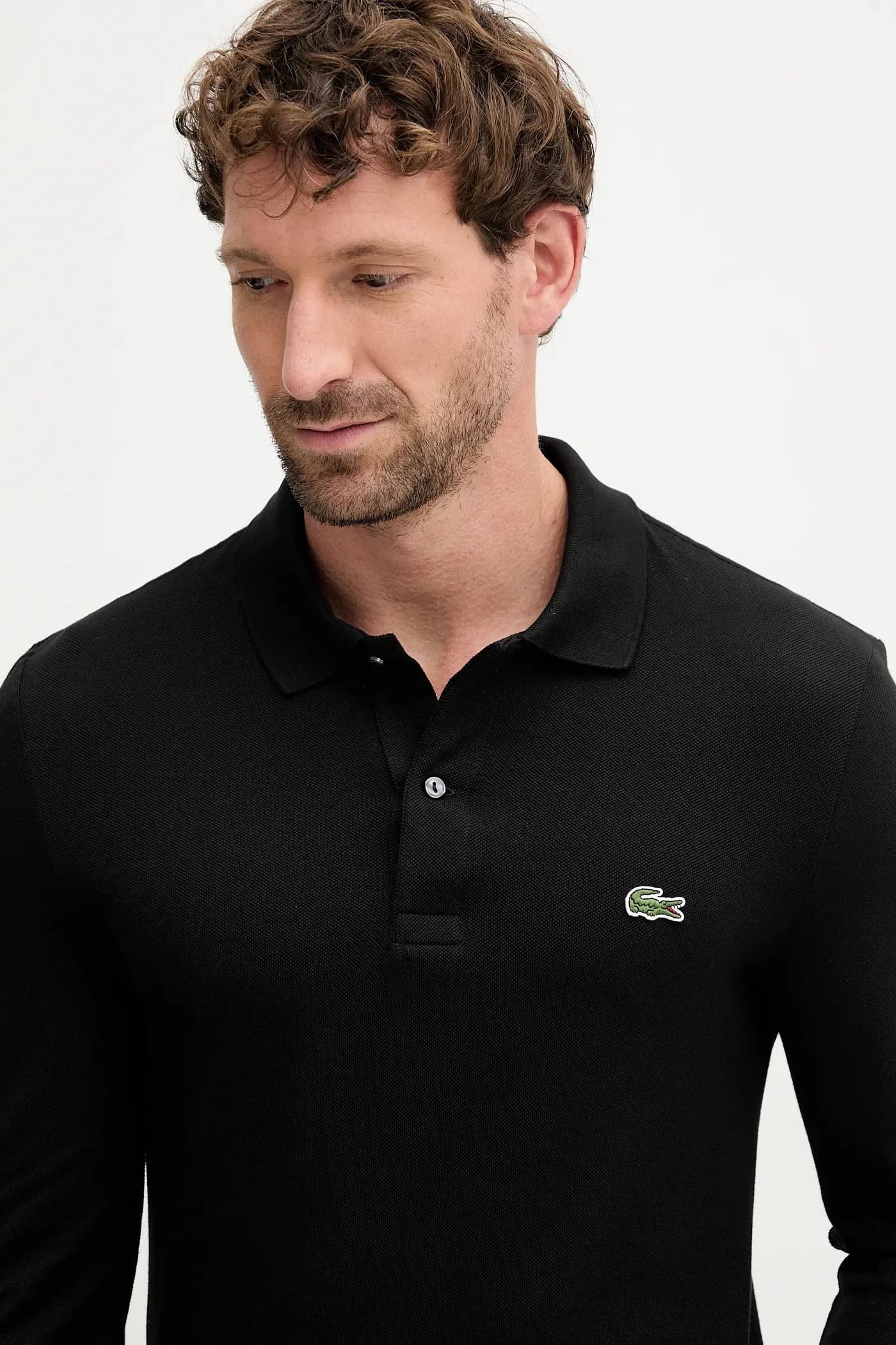 Хлопковая рубашка с длинным рукавом - фото 4