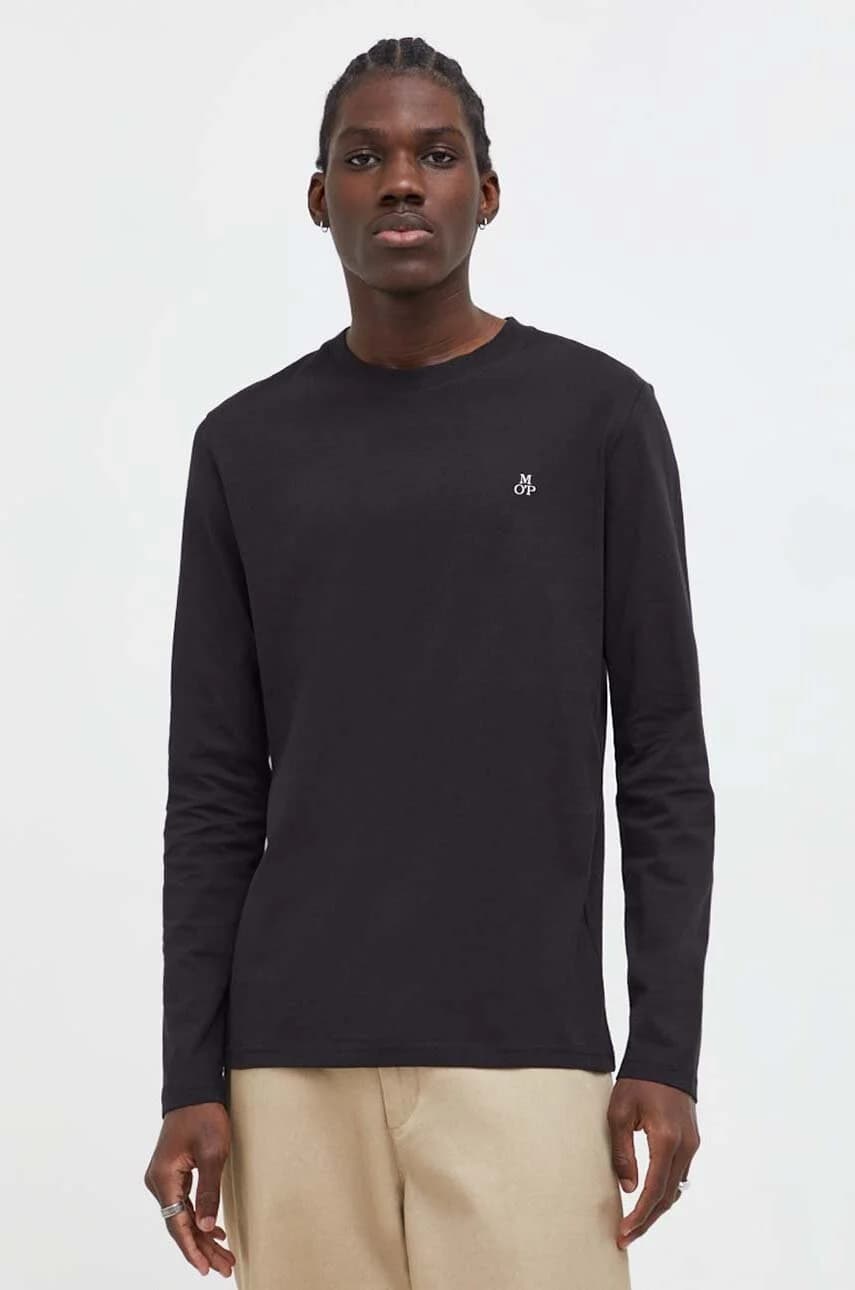 Хлопковая рубашка с длинным рукавом - фото 4