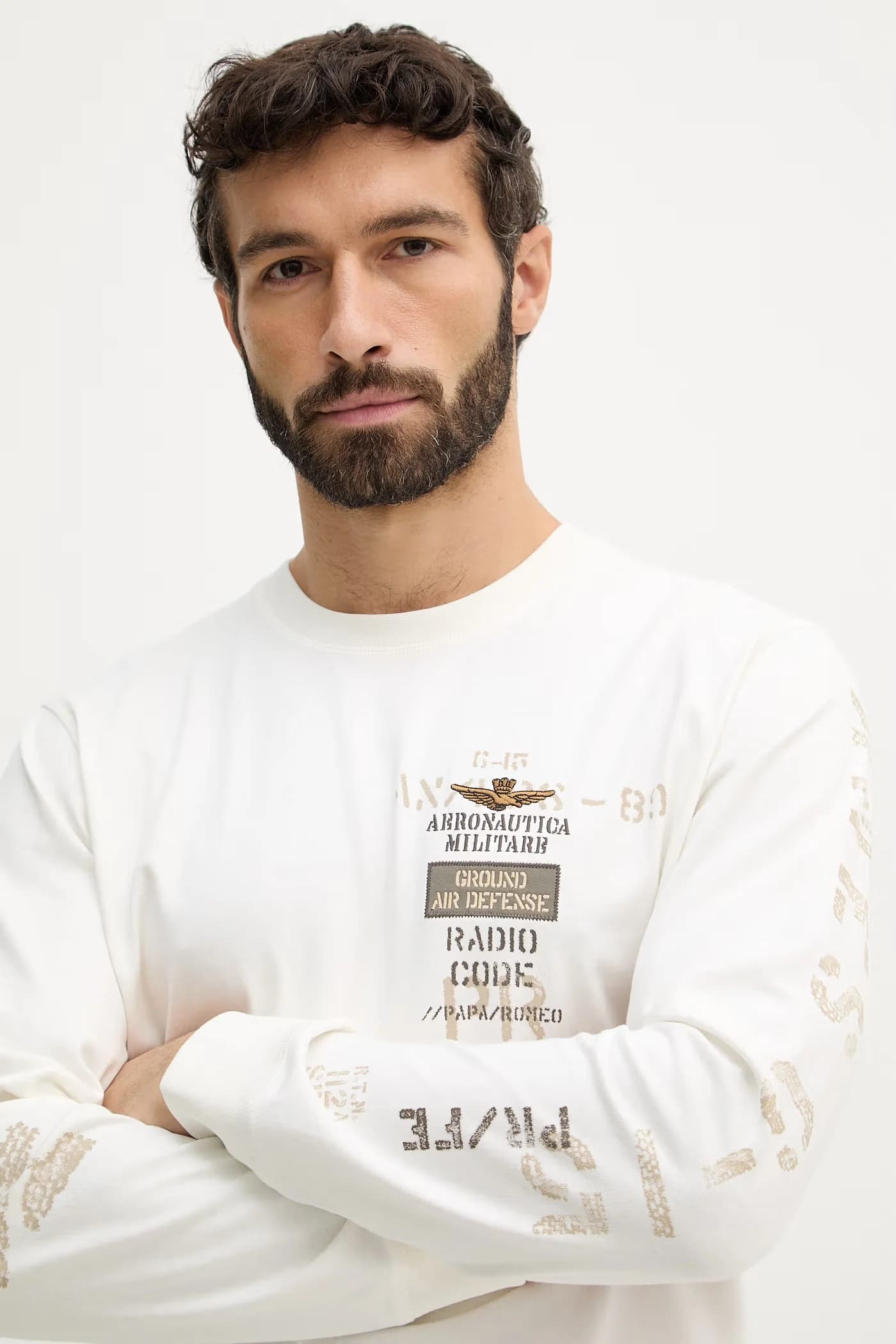 Хлопковая рубашка с длинным рукавом - фото 4