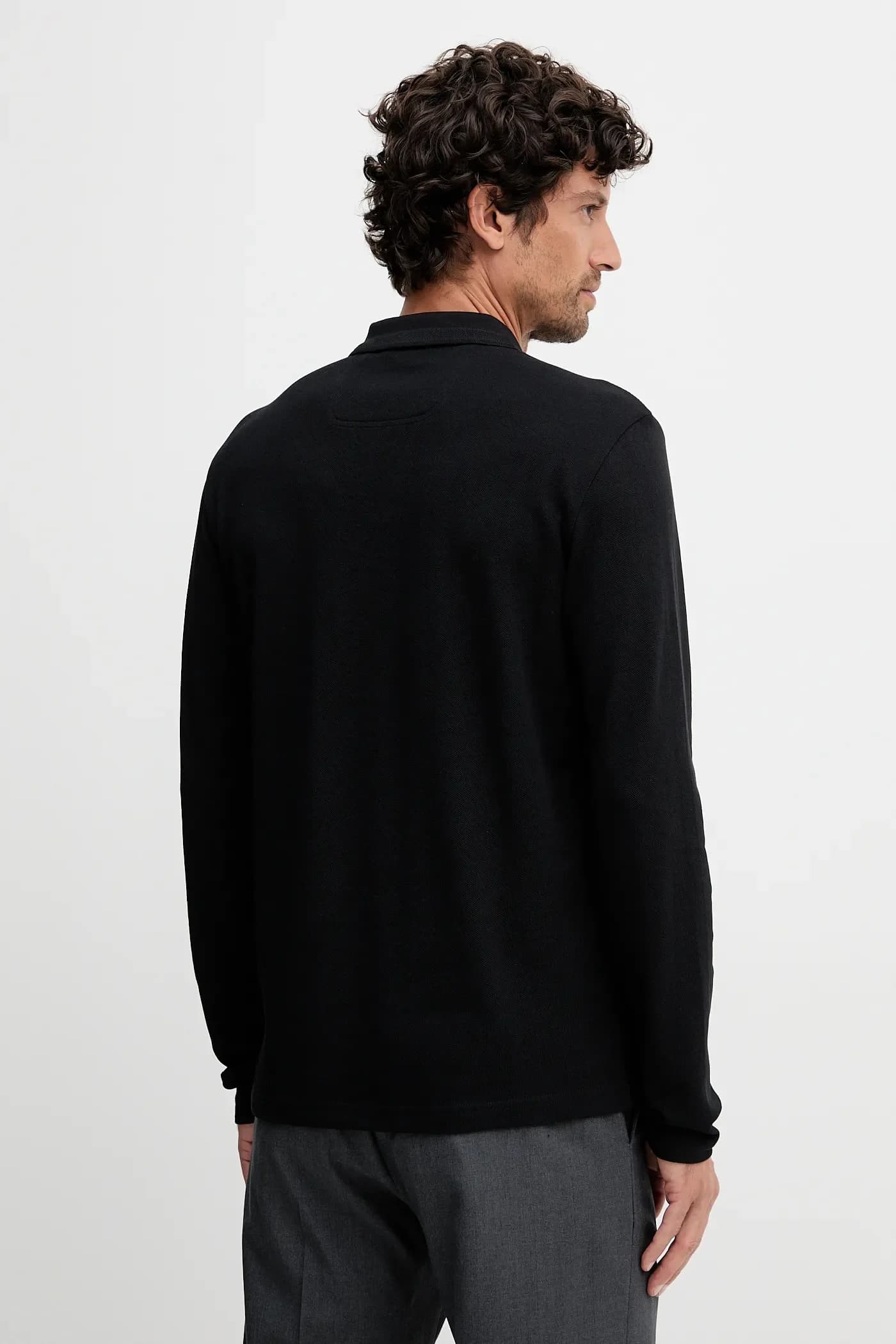 Хлопковые складки с длинными рукавами - фото 3