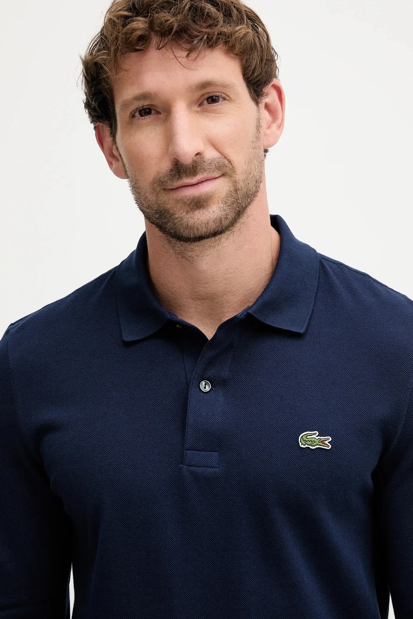 Хлопковая рубашка с длинным рукавом - фото 4