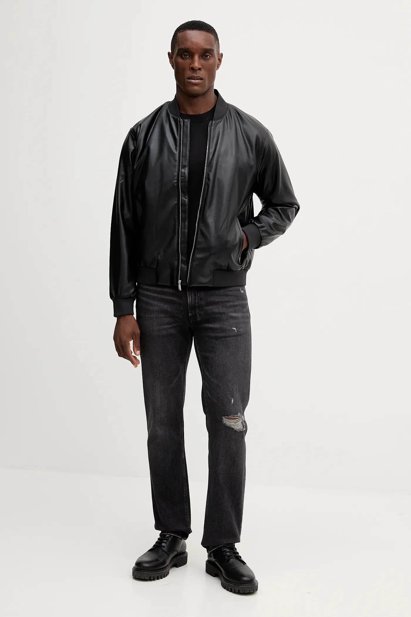 Хлопковая рубашка с длинным рукавом - фото 2