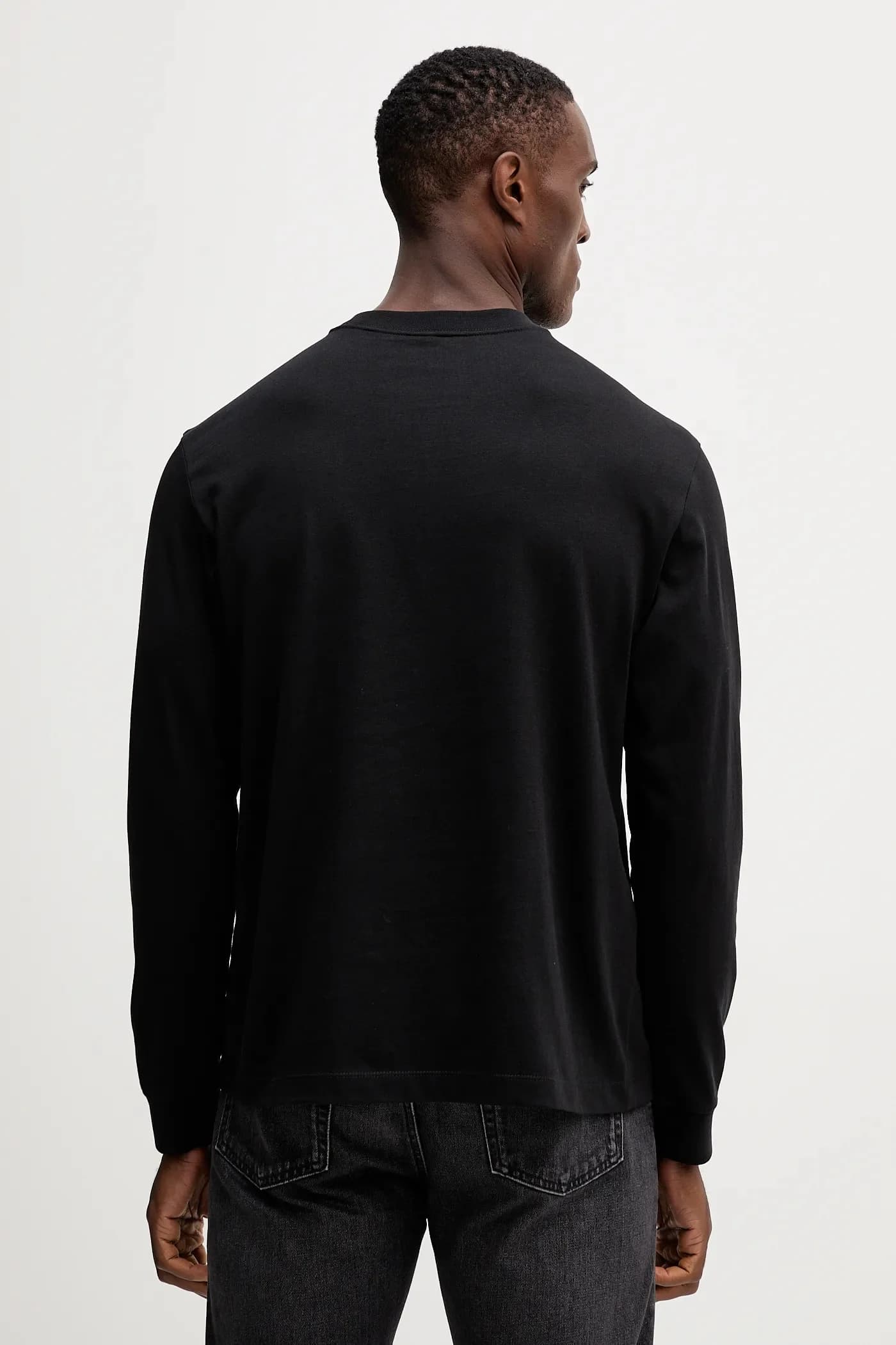 Хлопковая рубашка с длинным рукавом - фото 3